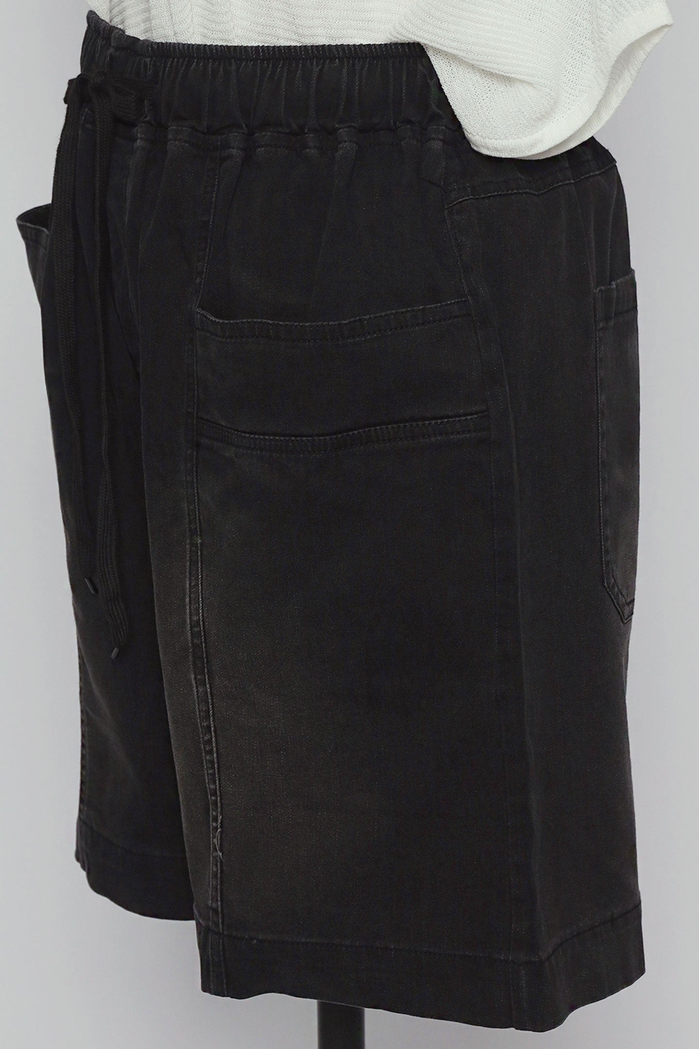 PO - Kenza Denim Shorts in Black