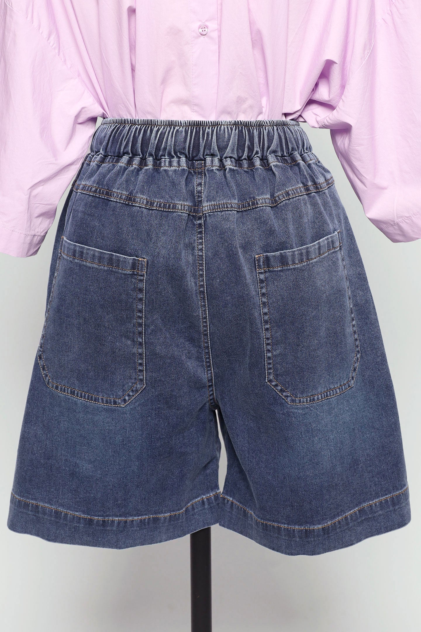 PO - Kenza Denim Shorts in Blue