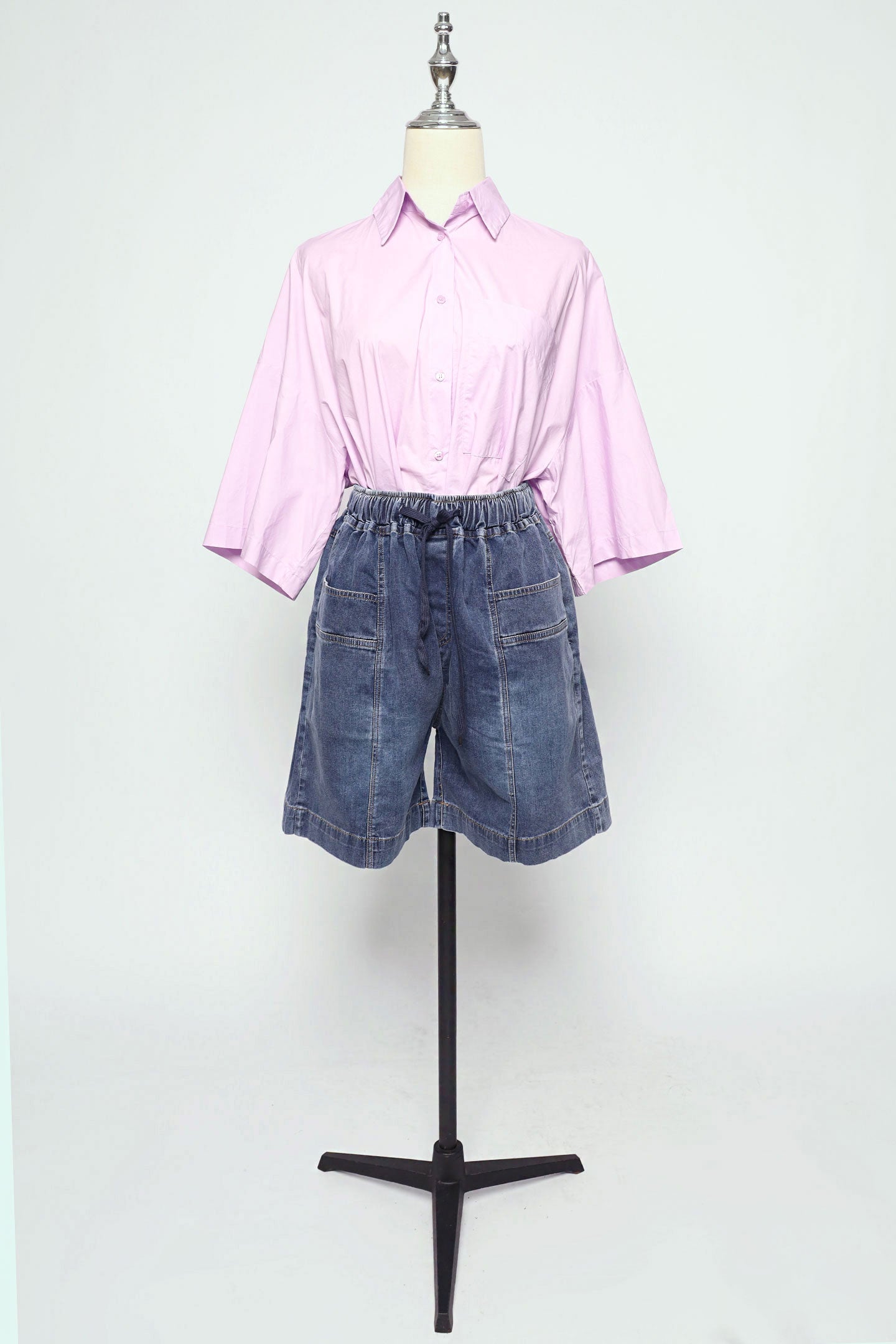 PO - Kenza Denim Shorts in Blue