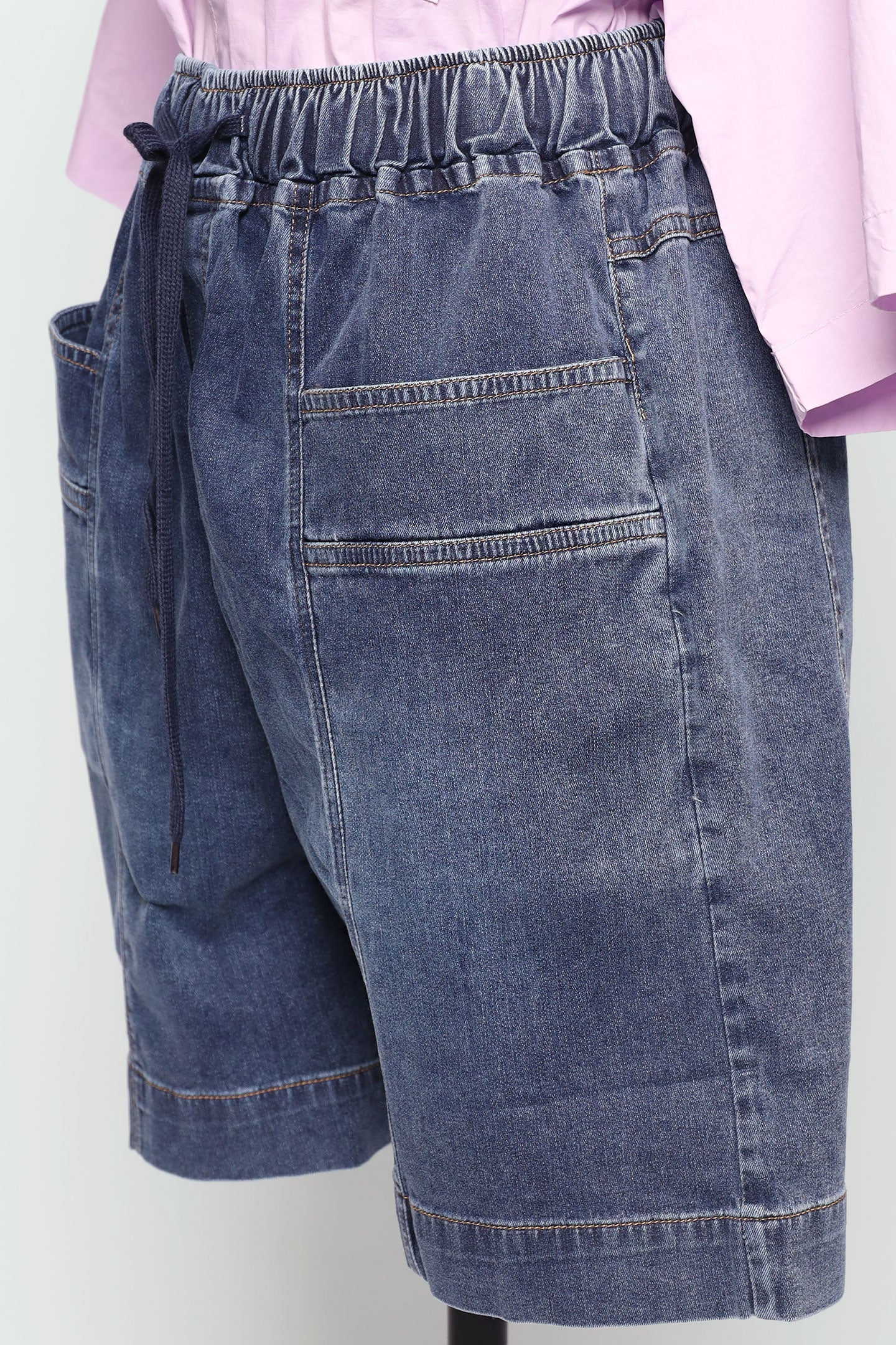 PO - Kenza Denim Shorts in Blue