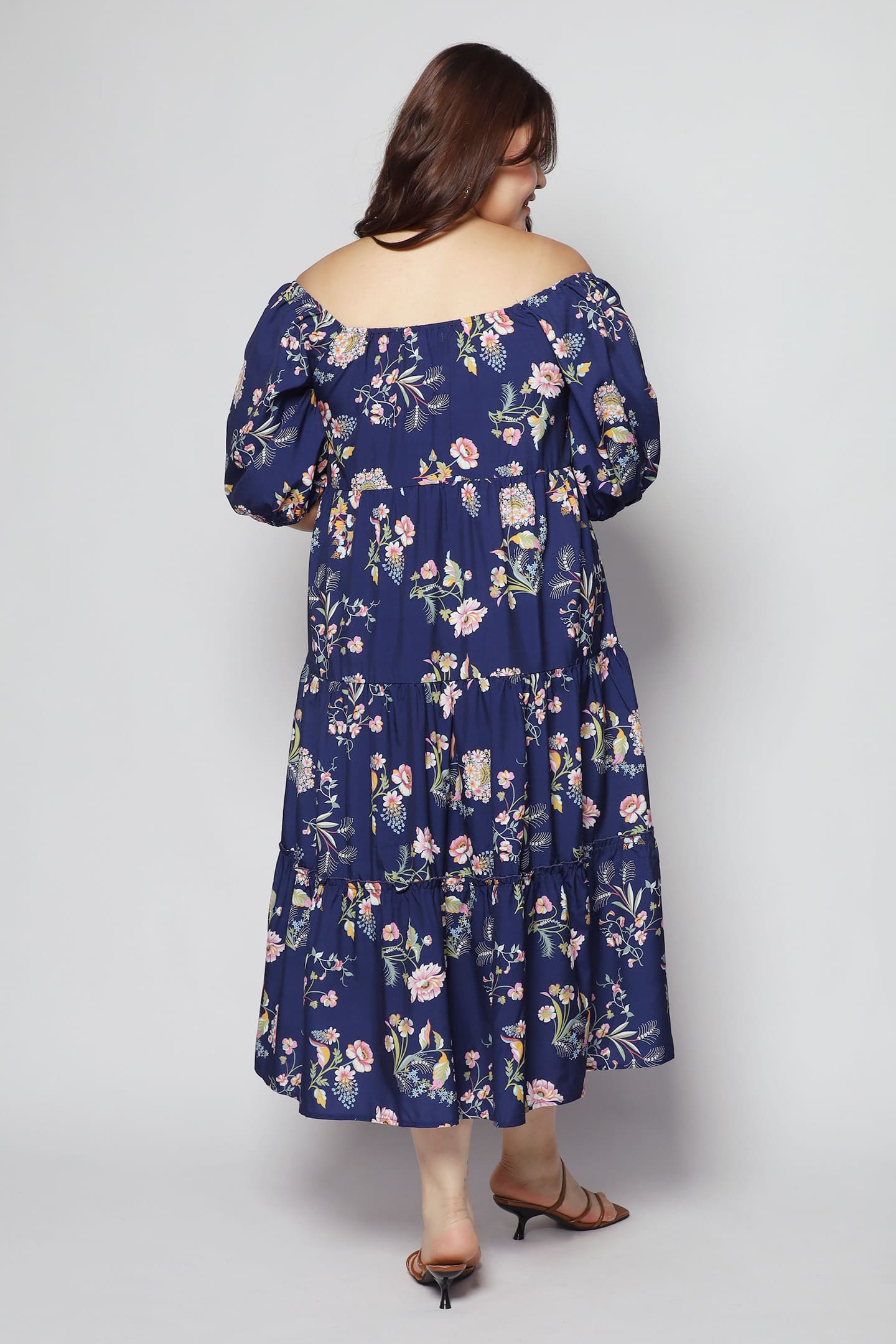 Kerra Dress in Blue Garden