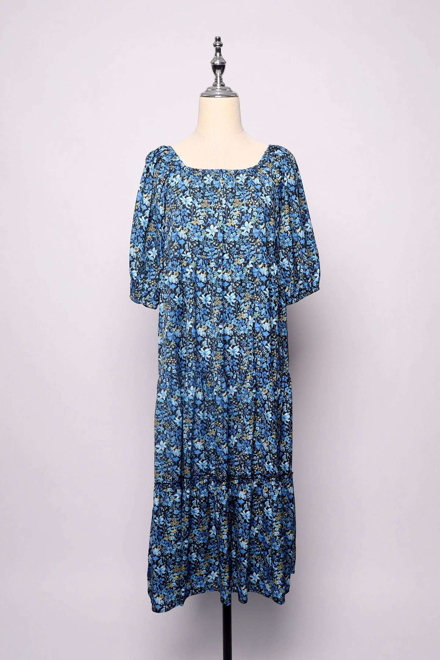 PO - Kerra Dress in Blue Bouquet