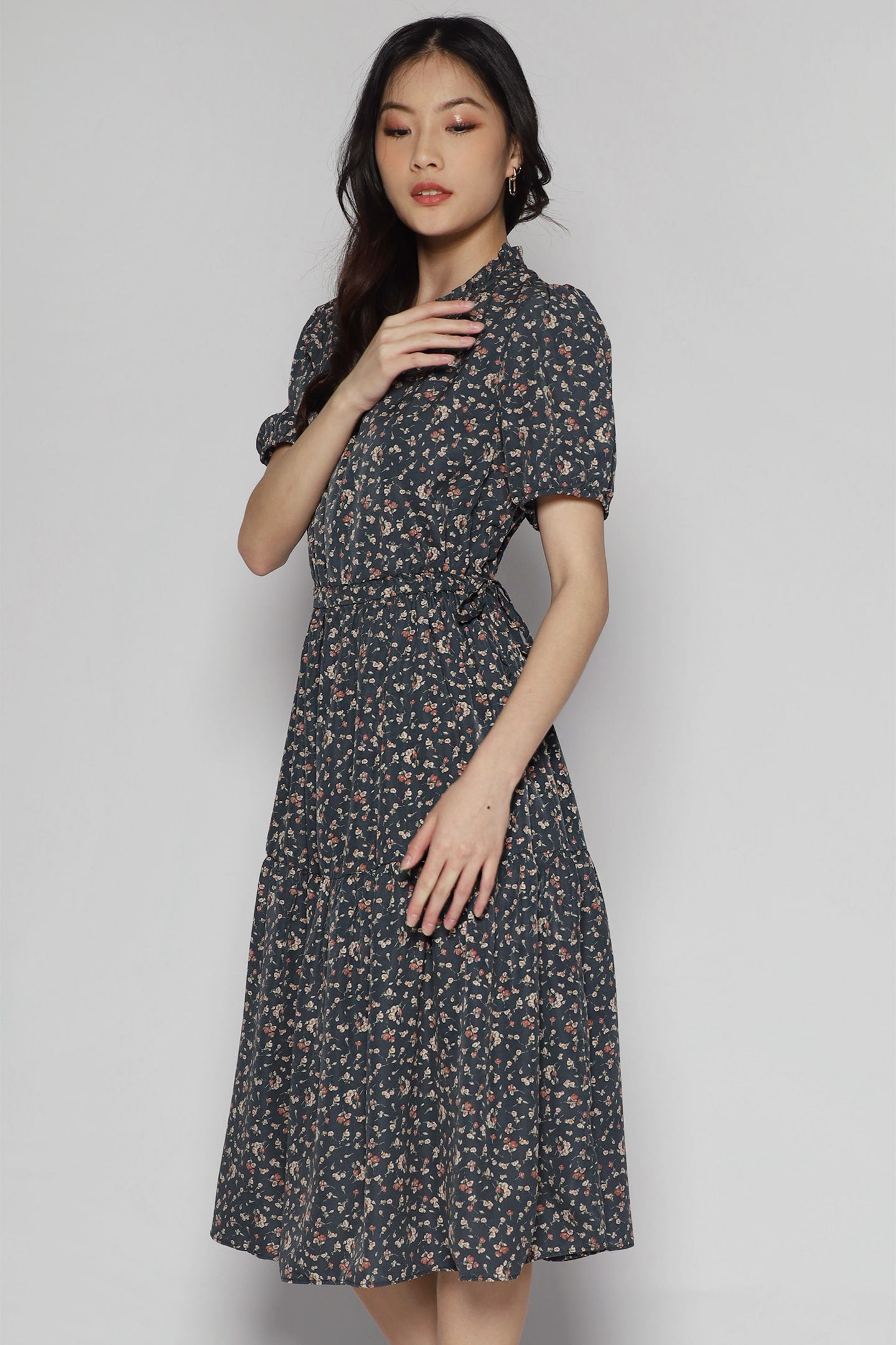 Kalila Floral Dress in Green