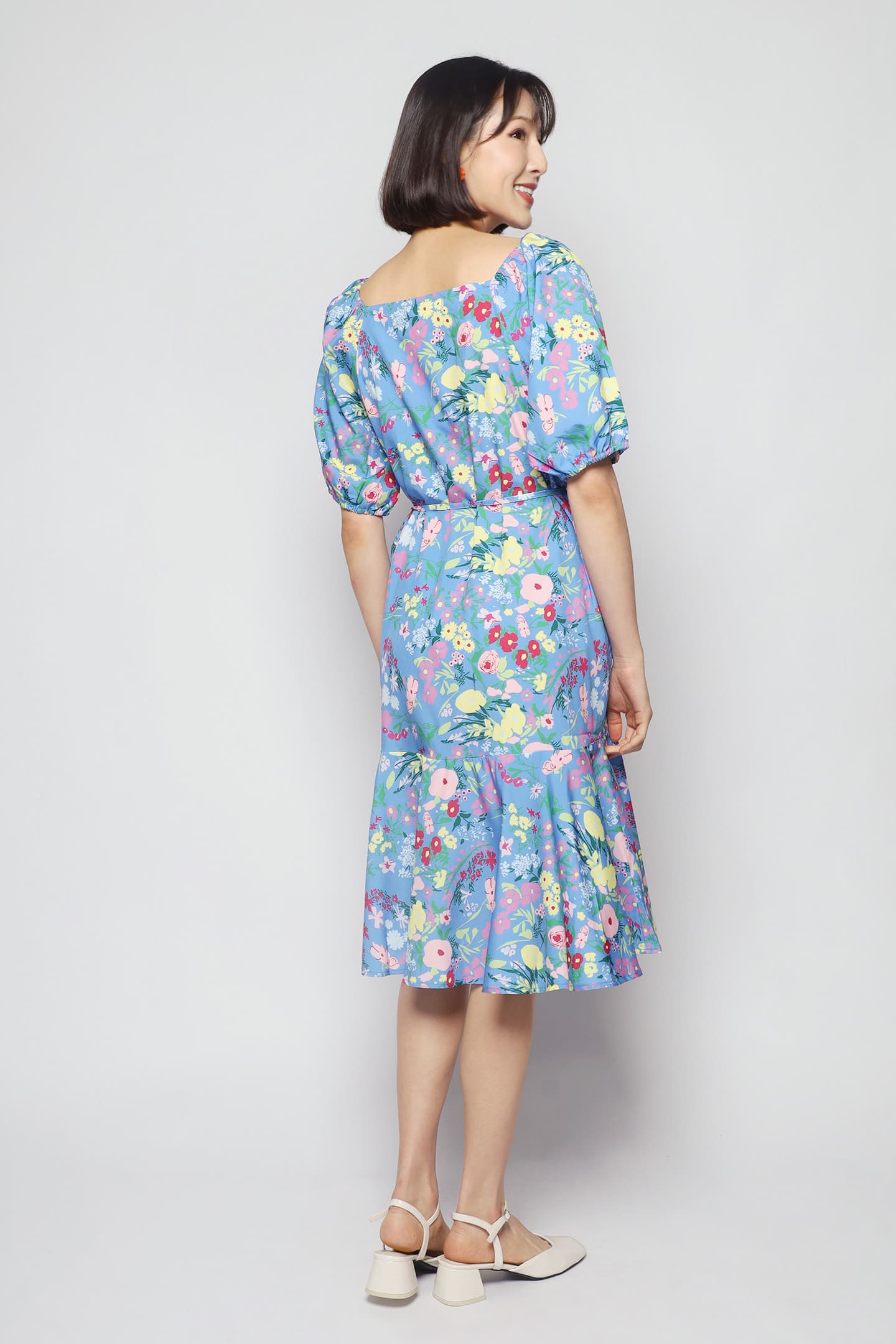 Kiki Dress in Blue Lawn