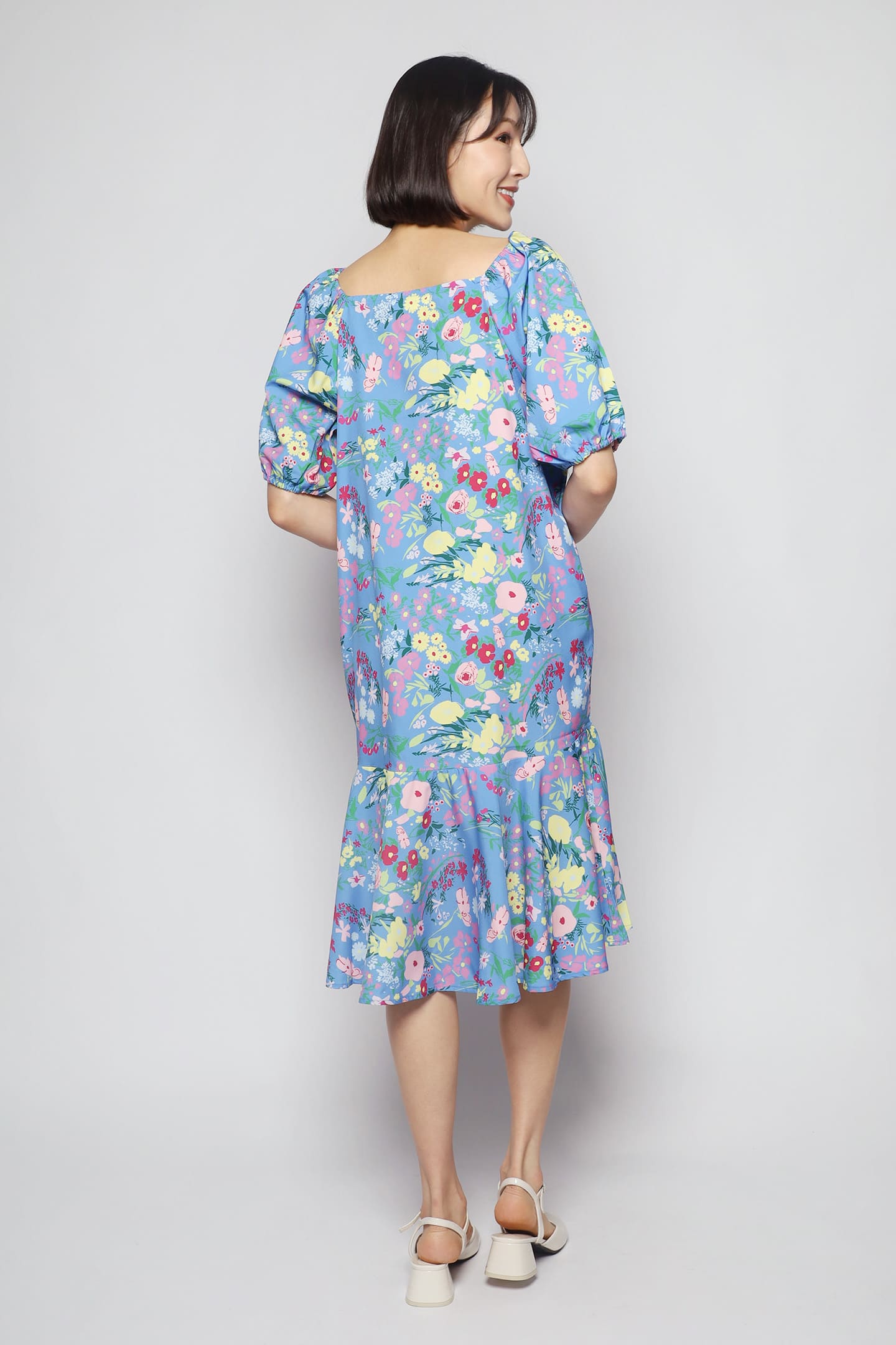 Kiki Dress in Blue Lawn