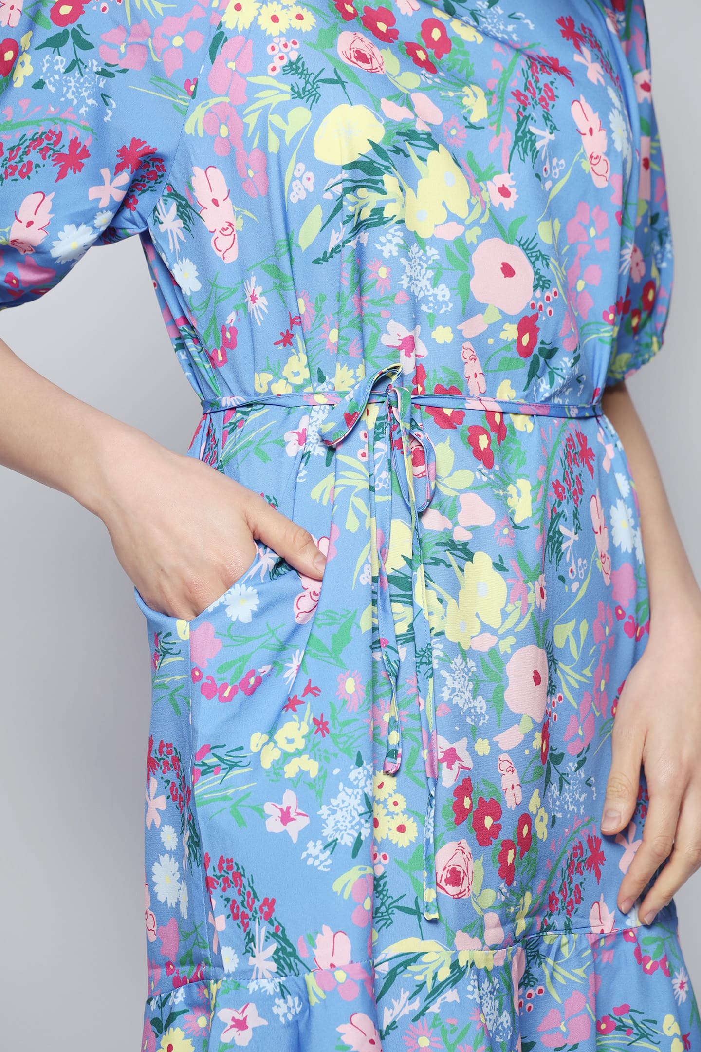 Kiki Dress in Blue Lawn