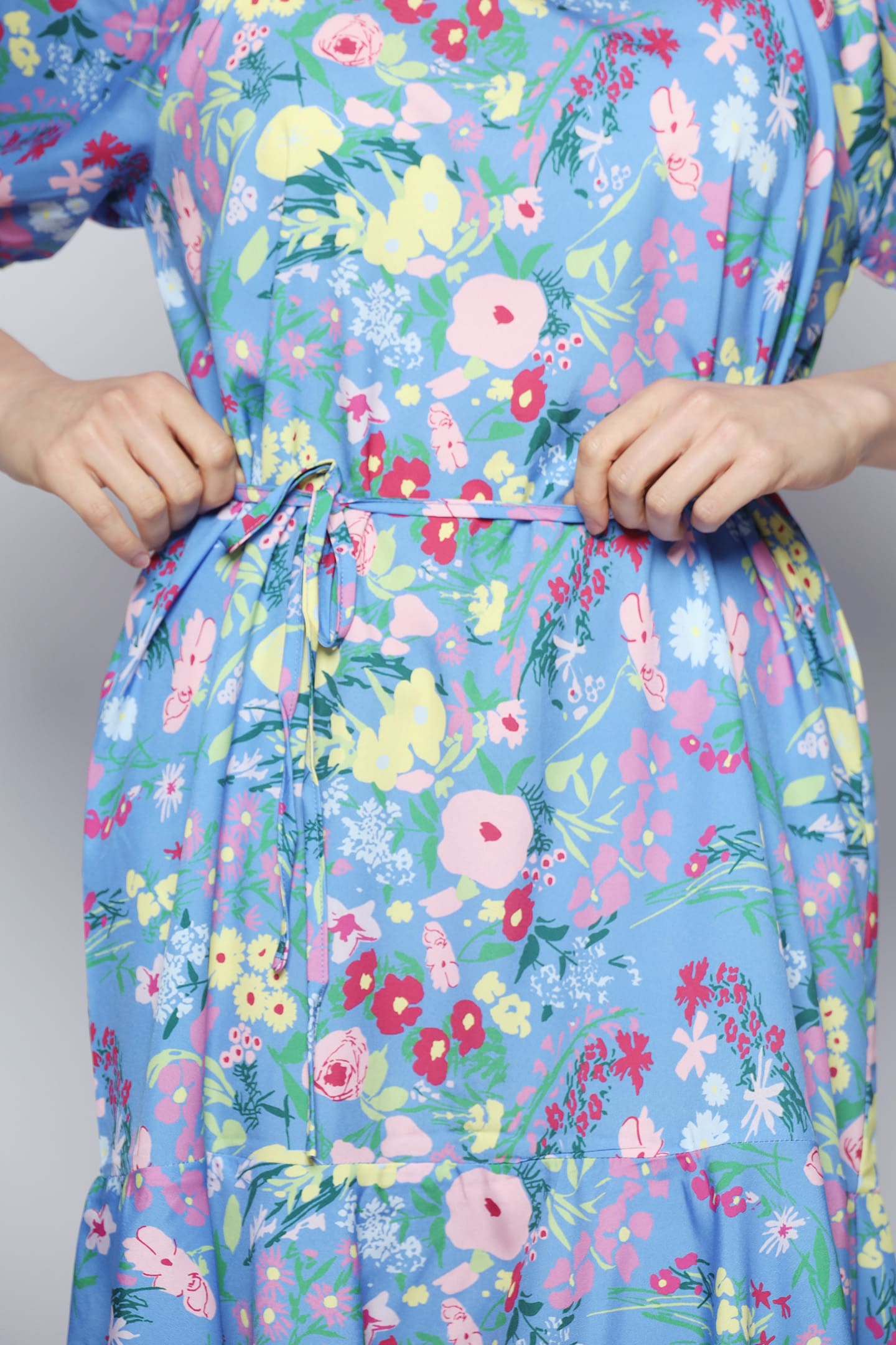 Kiki Dress in Blue Lawn