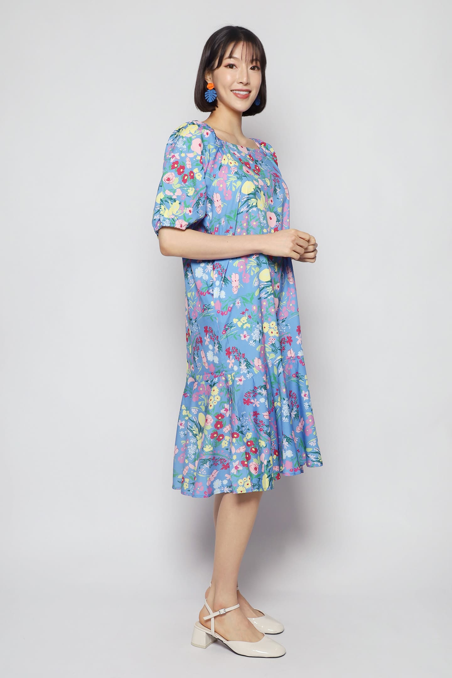 Kiki Dress in Blue Lawn