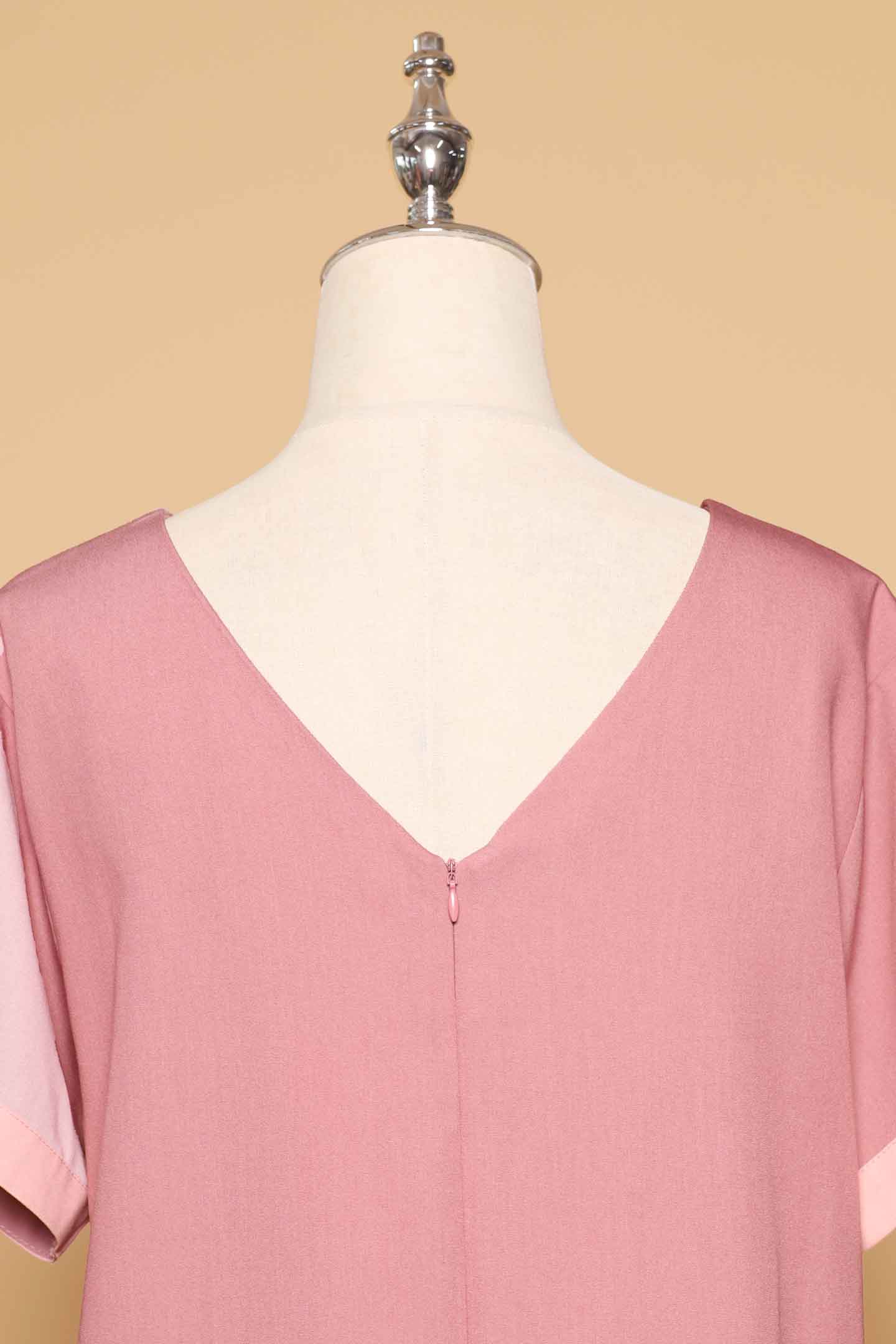 PO - Kororo V Playsuit in Double Pink