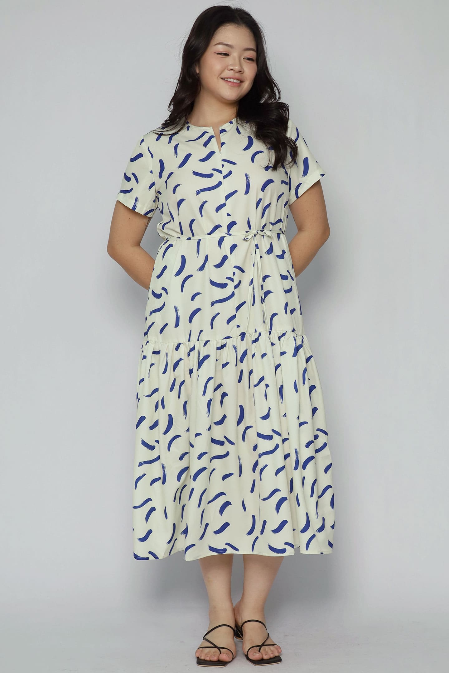 Komy Dress in Blue Dash
