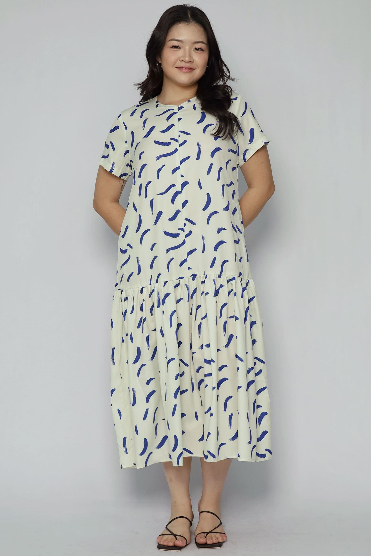 Komy Dress in Blue Dash