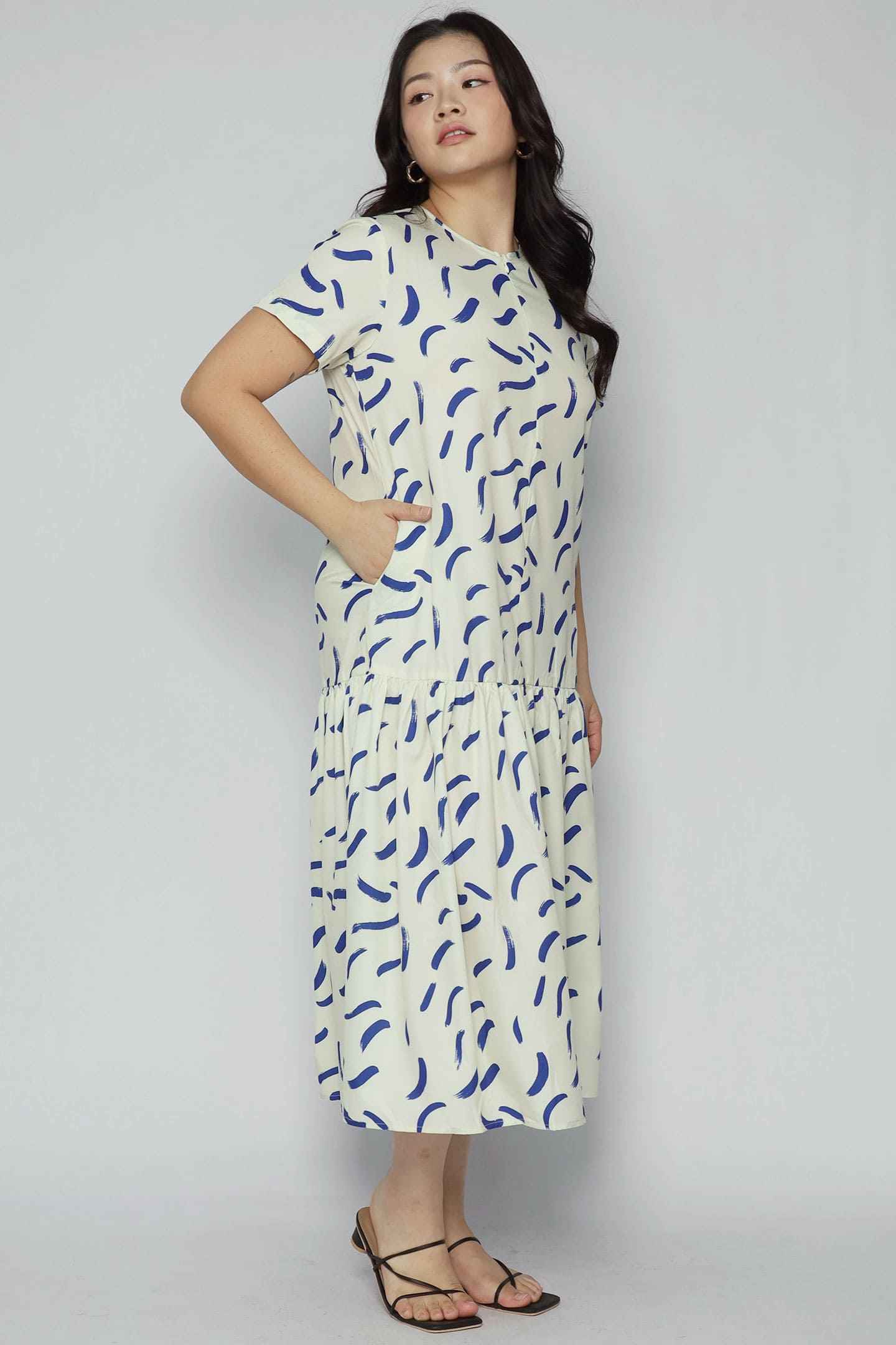 Komy Dress in Blue Dash