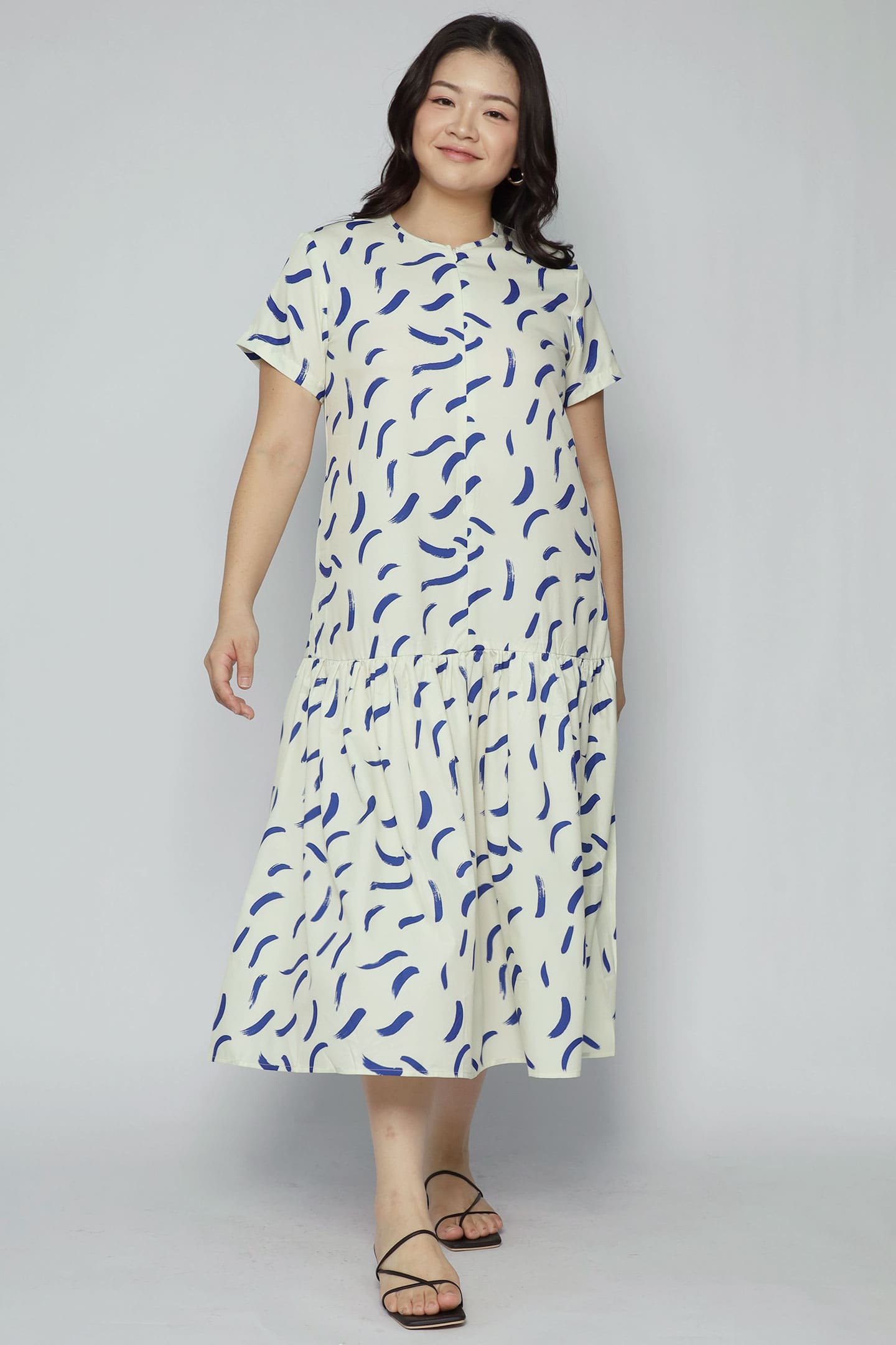Komy Dress in Blue Dash