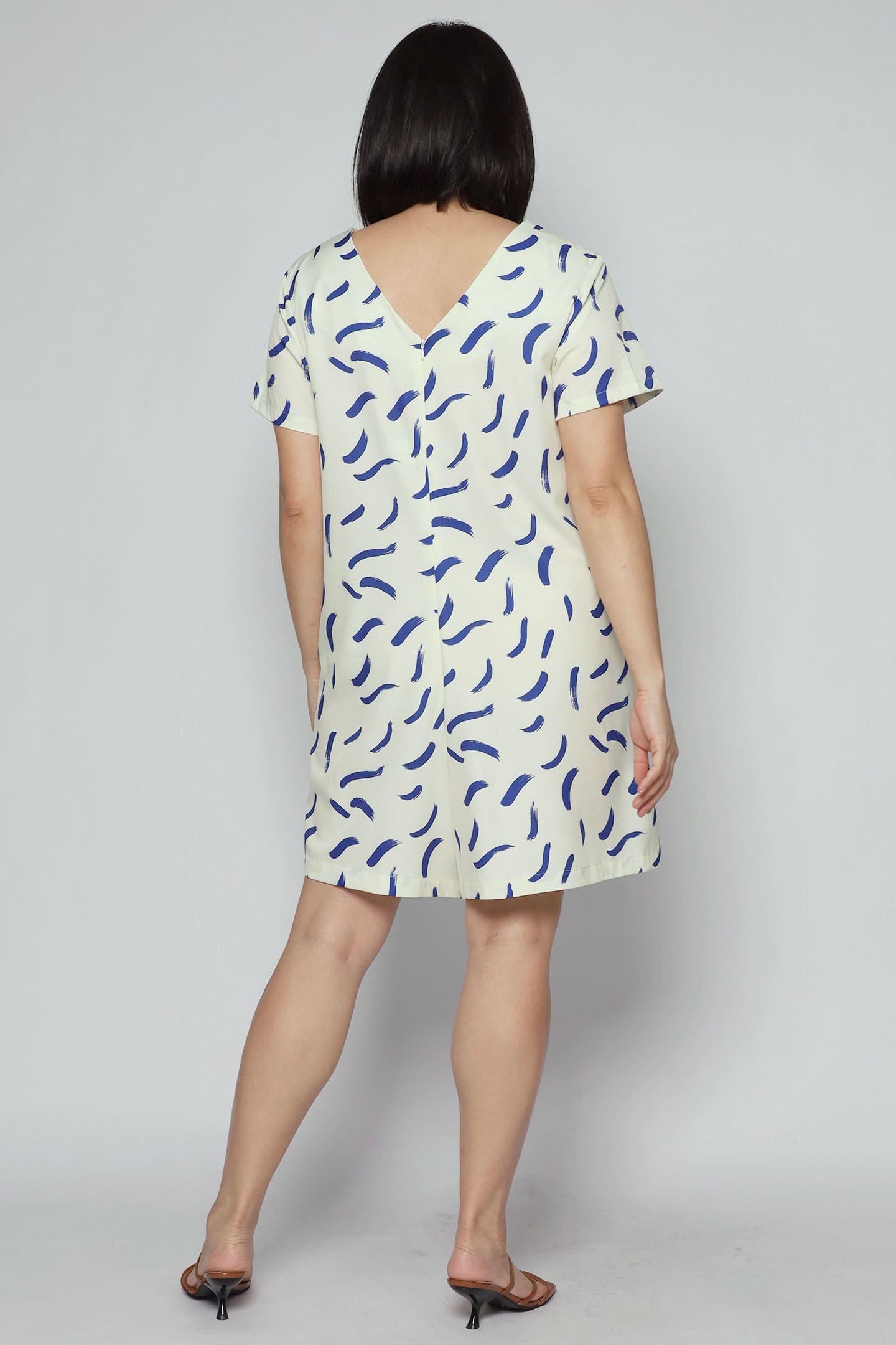 Kuroshiro Playsuit in Blue Dash