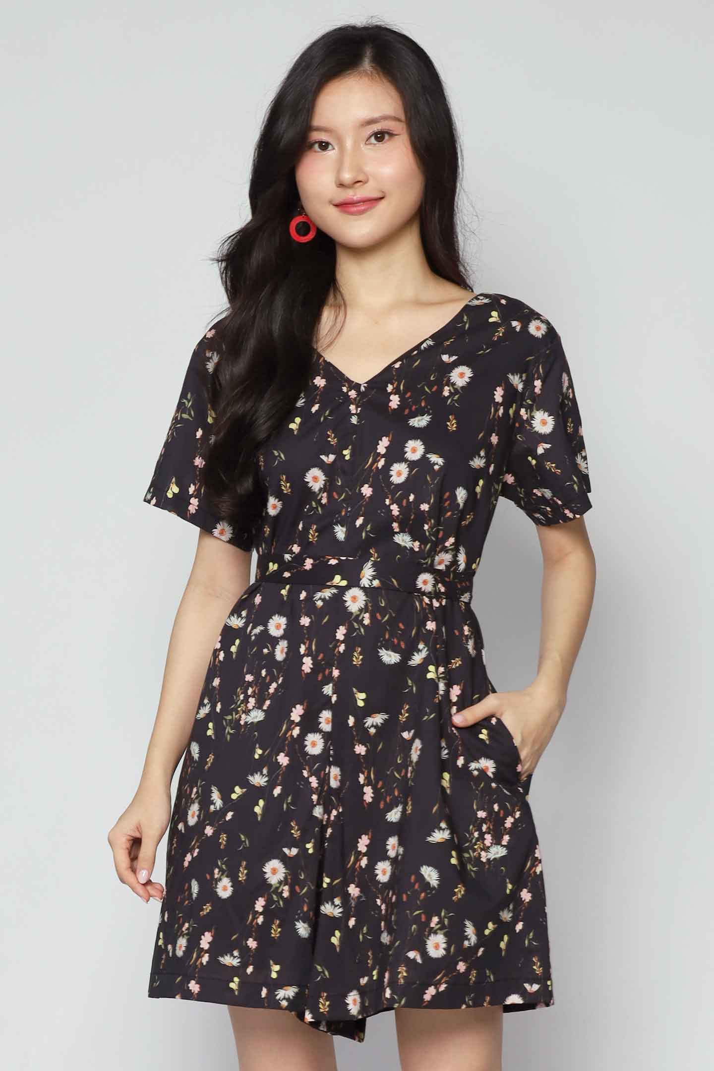 Kuroshiro Playsuit in Lush Springs