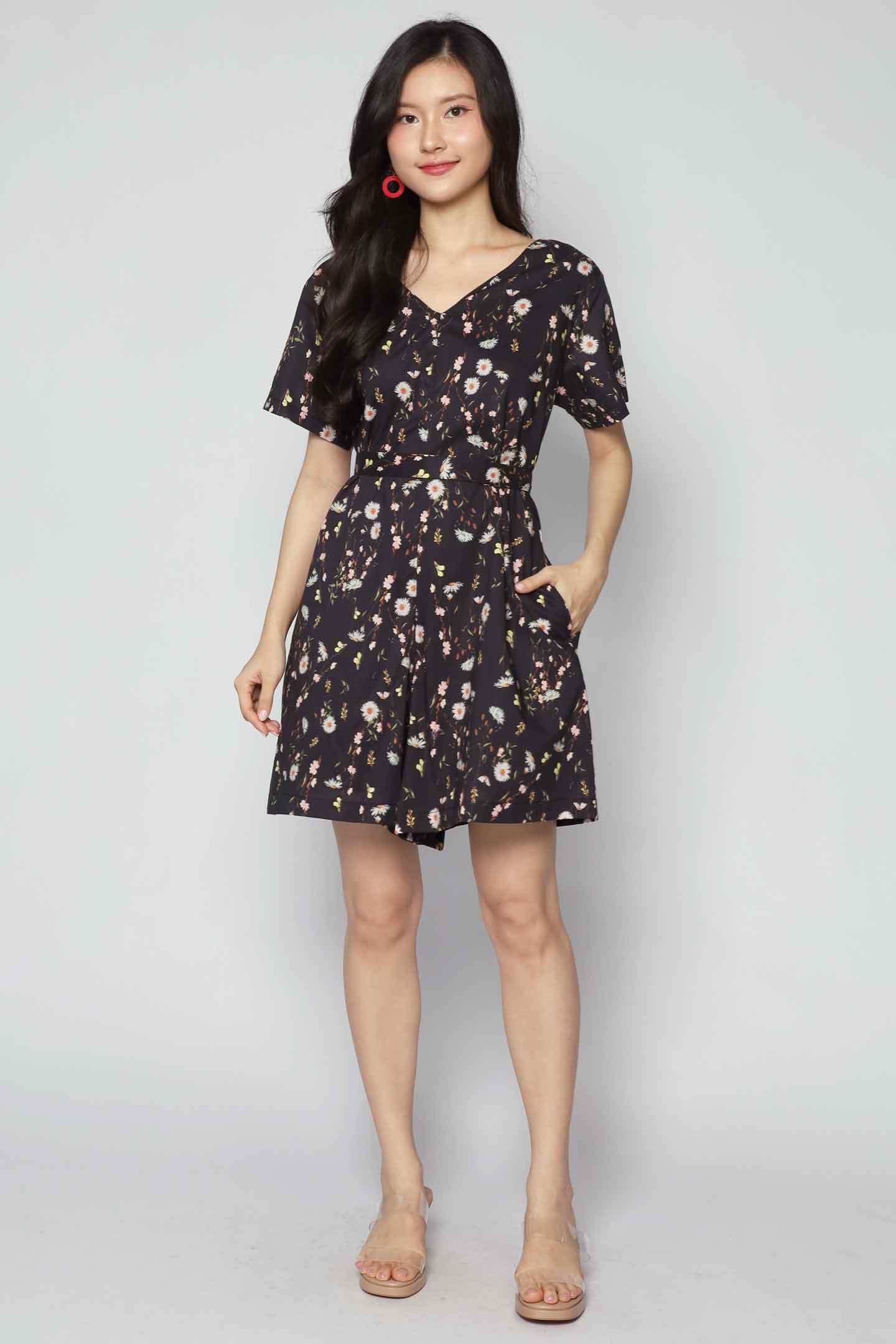 Kuroshiro Playsuit in Lush Springs