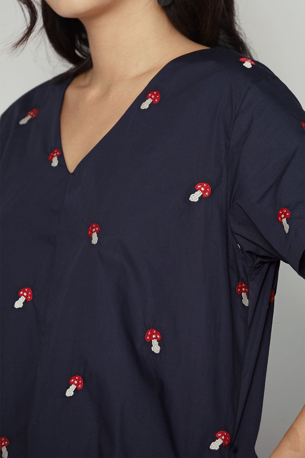 Kuroshiro Playsuit in Mochi Mushroom