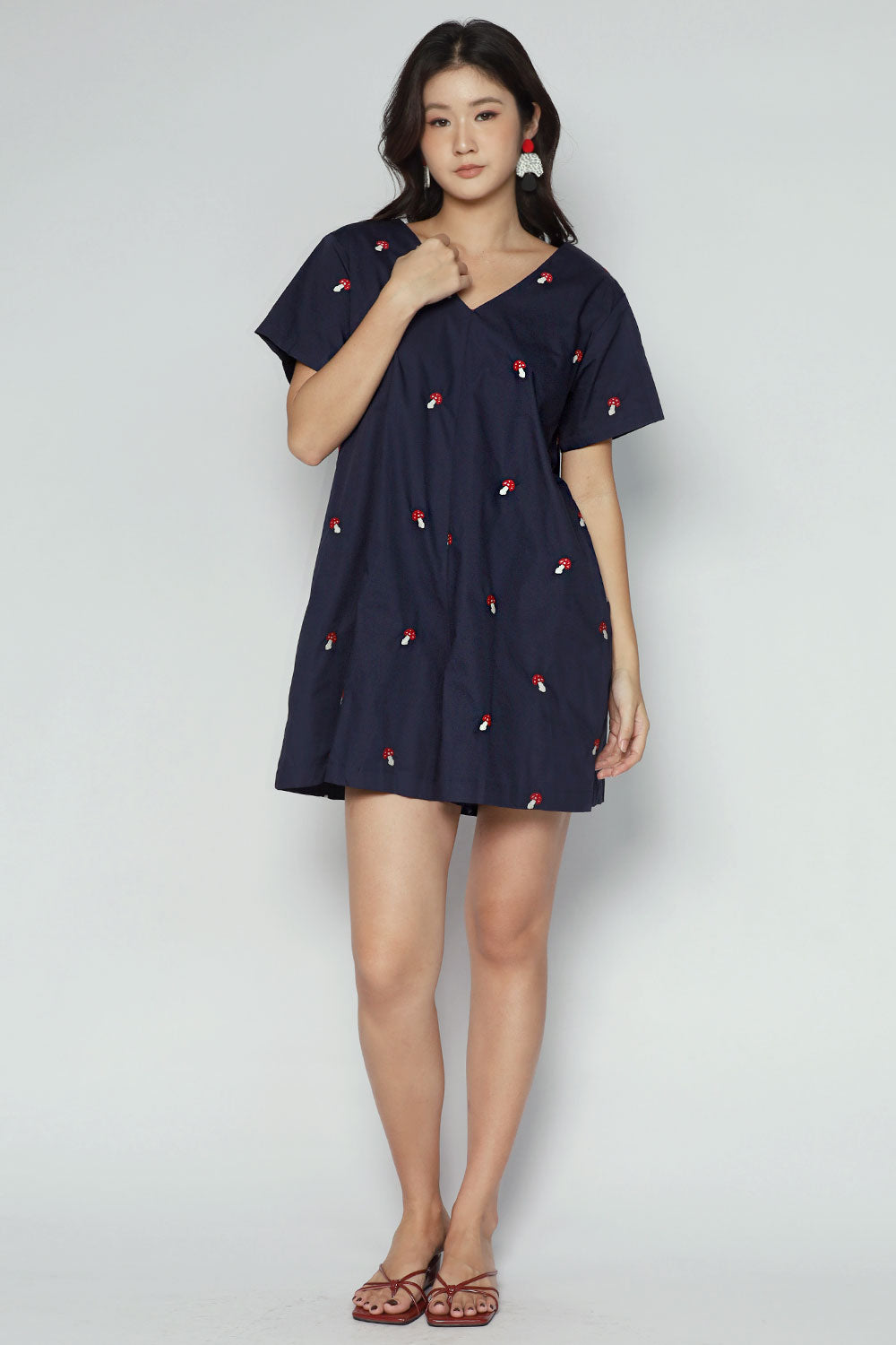 Kuroshiro Playsuit in Mochi Mushroom