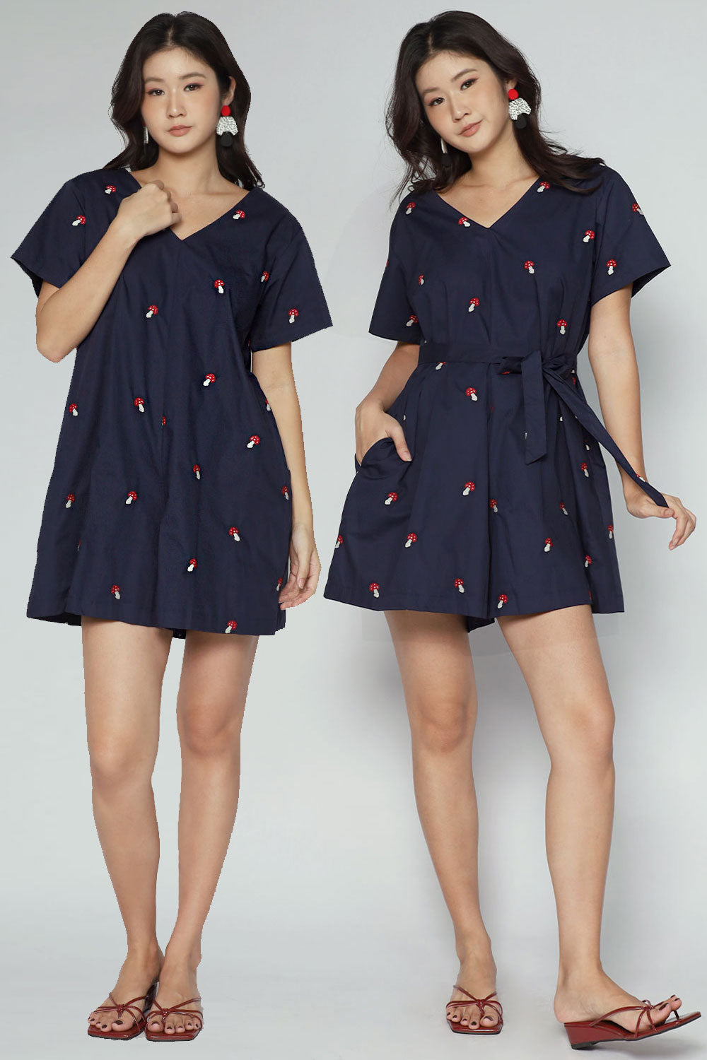 Kuroshiro Playsuit in Mochi Mushroom