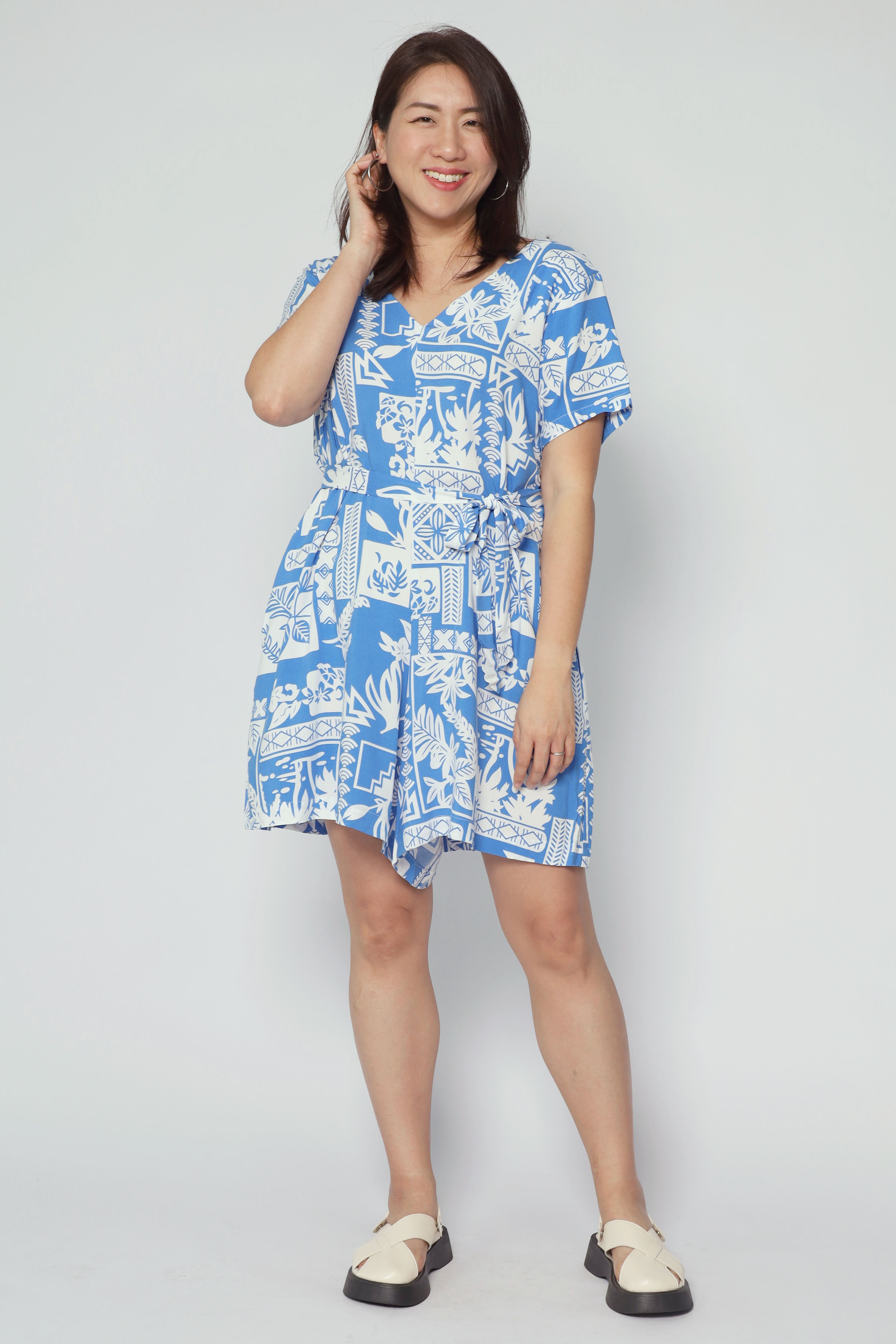 Kuroshiro Playsuit in Tiki Bloom