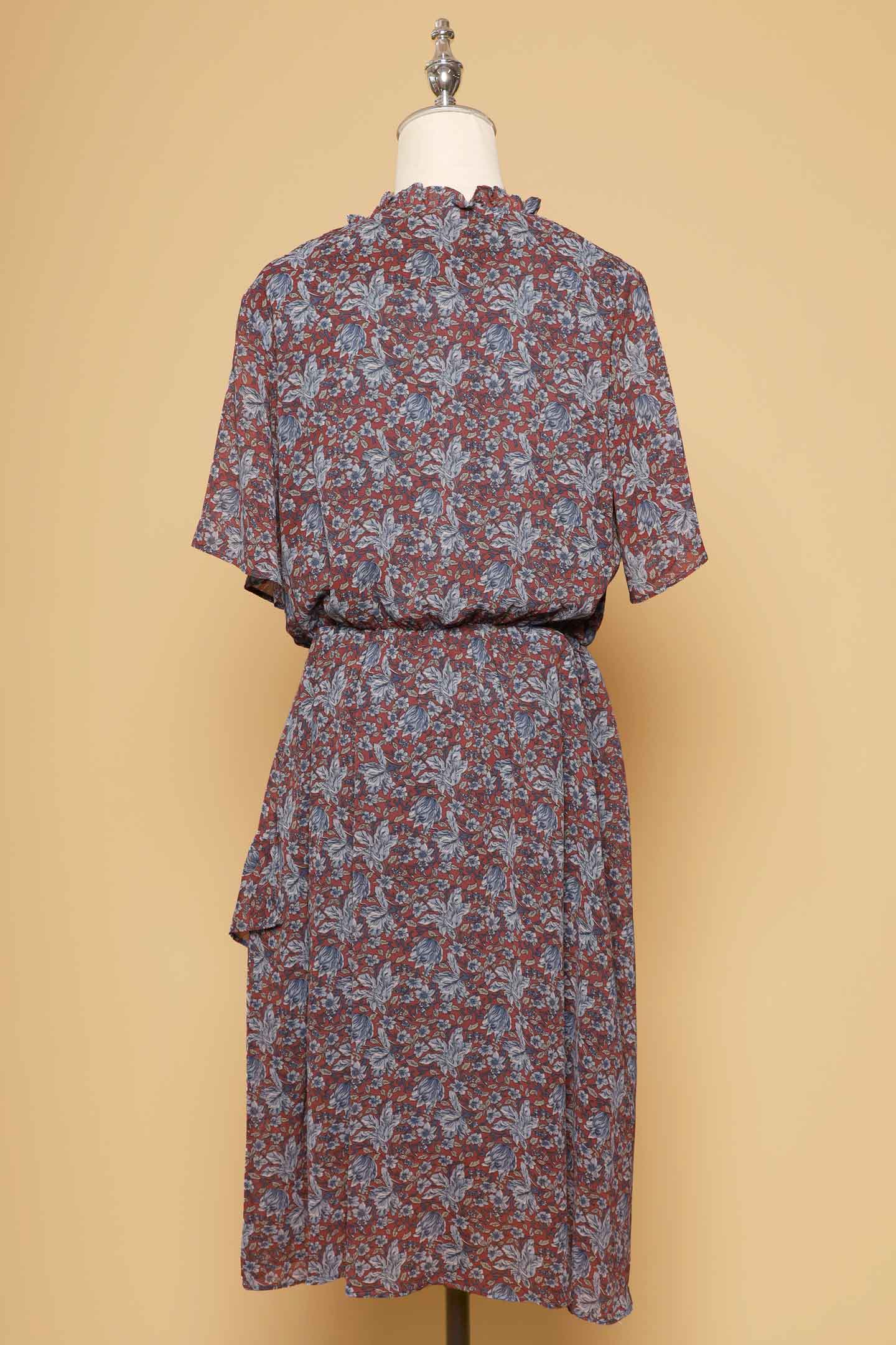 PO - Laurette Dress in Brown Buds