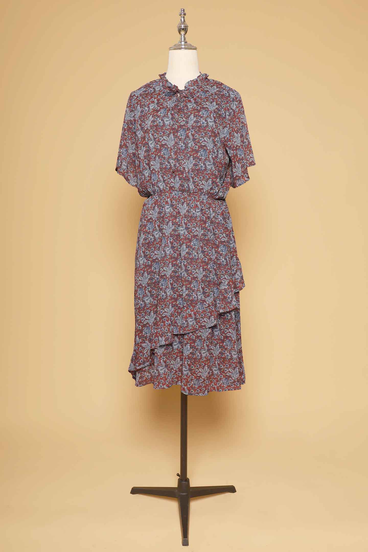 PO - Laurette Dress in Brown Buds