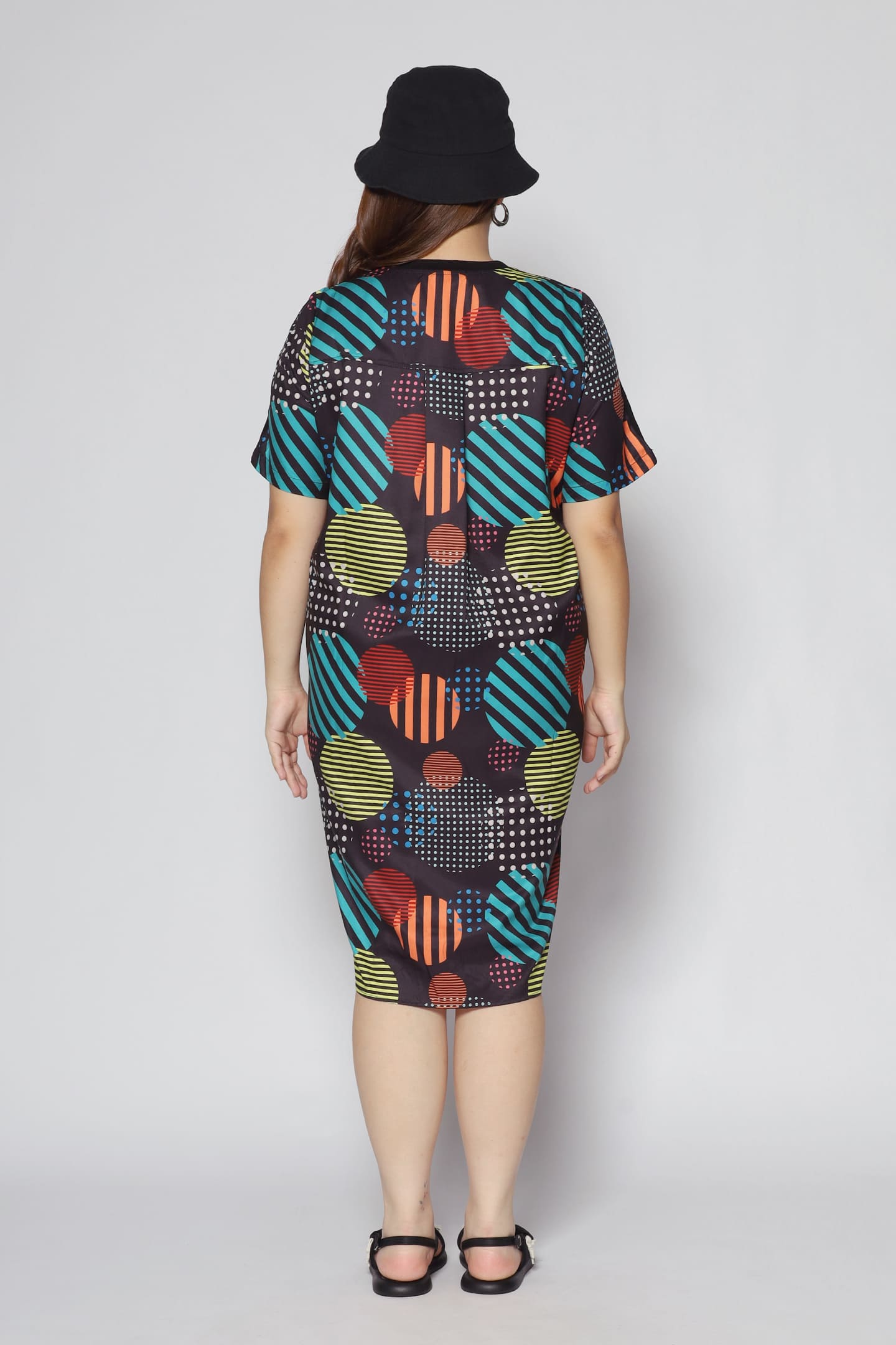 Lee Dress in Colourful Circles