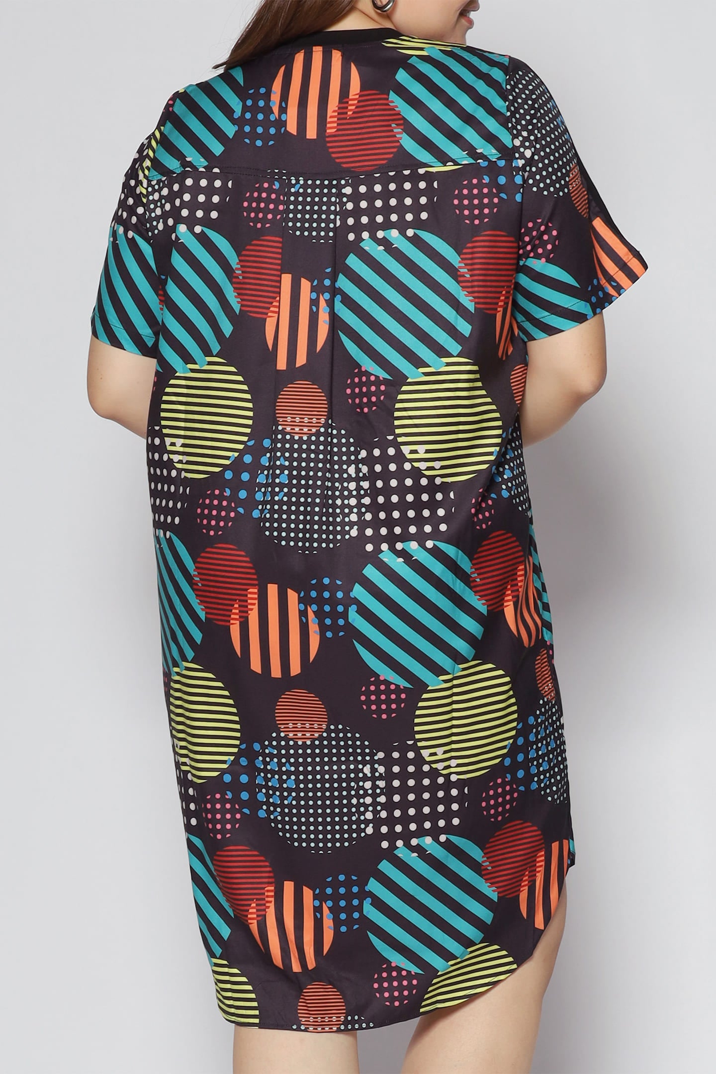 Lee Dress in Colourful Circles