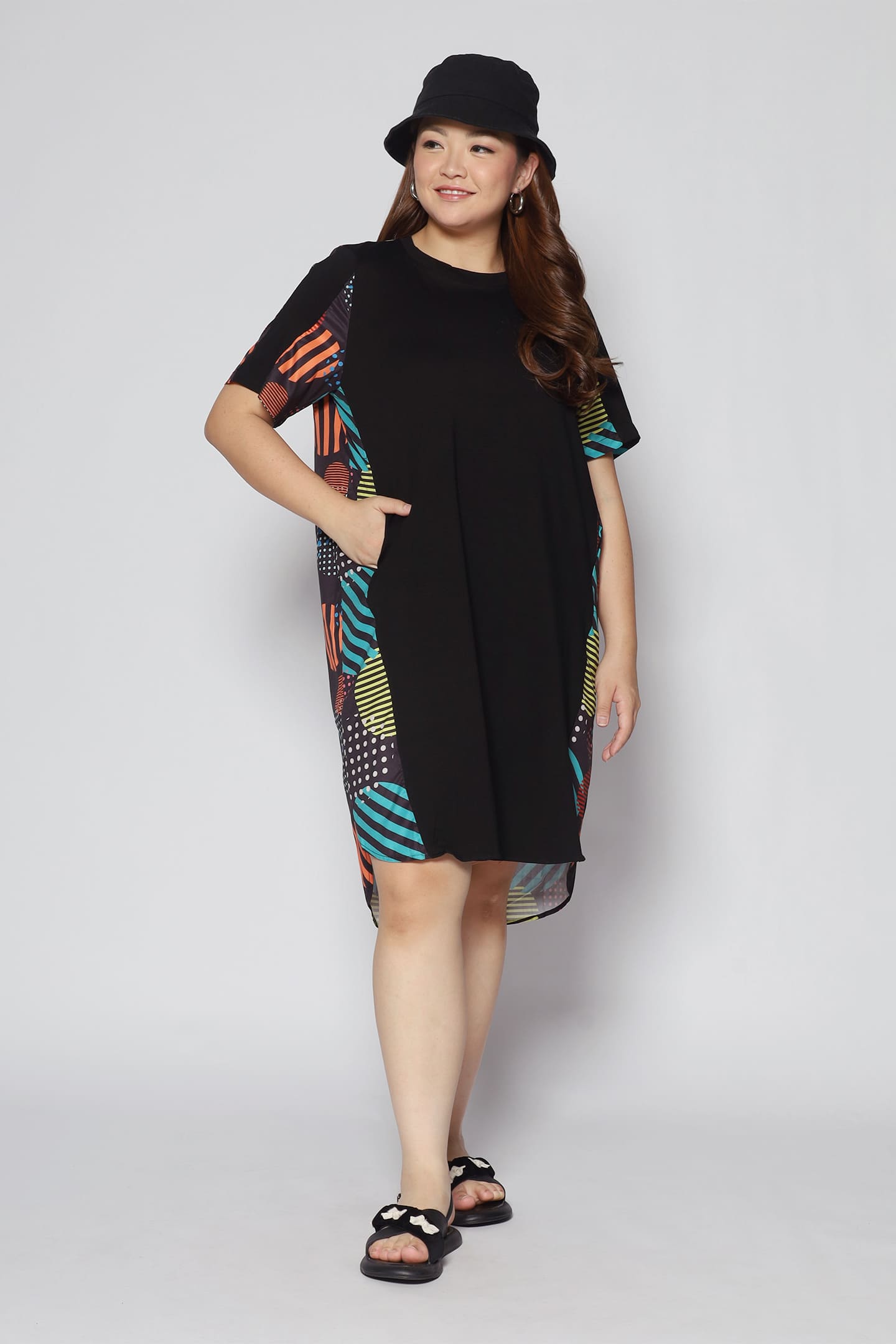 Lee Dress in Colourful Circles