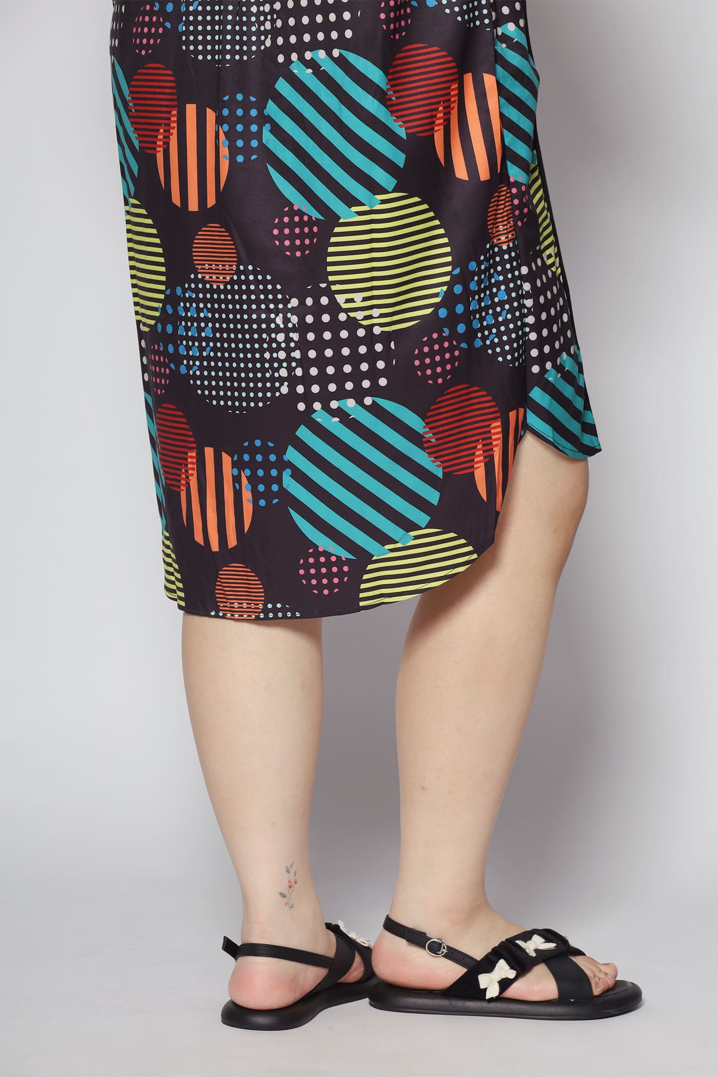 Lee Dress in Colourful Circles