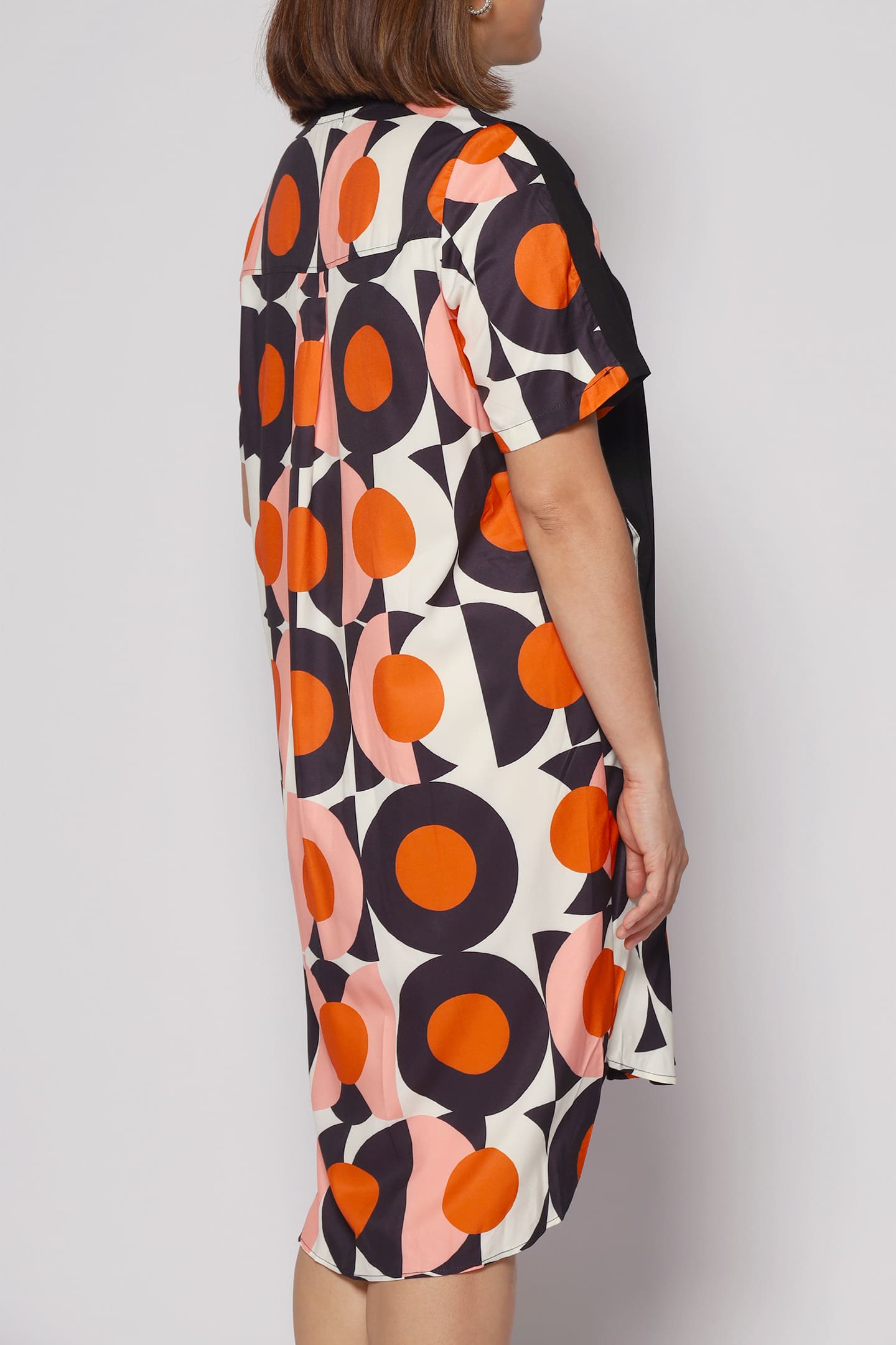 Lee Dress in Orange Swirls