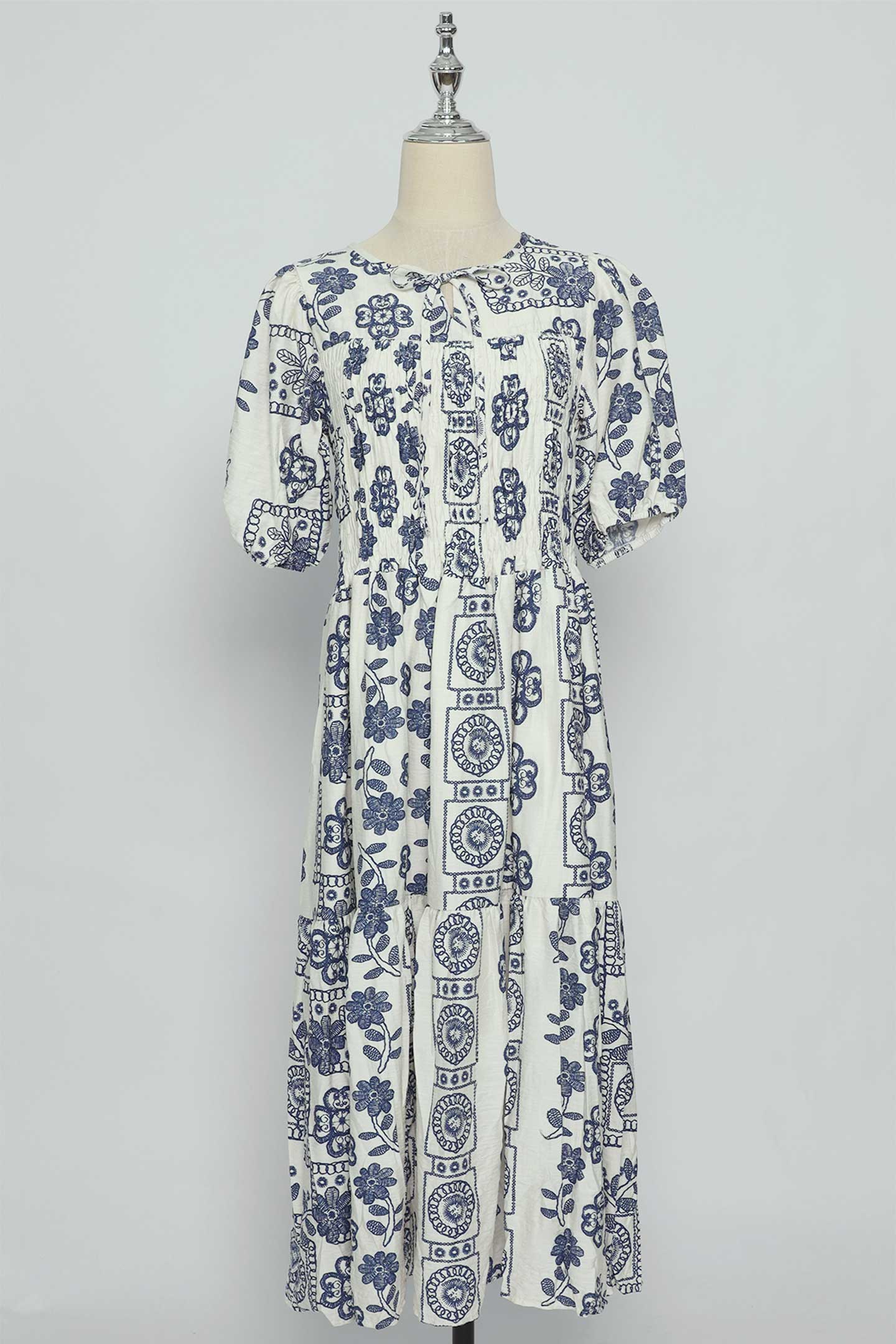 PO - Lexi Dress in White Escape