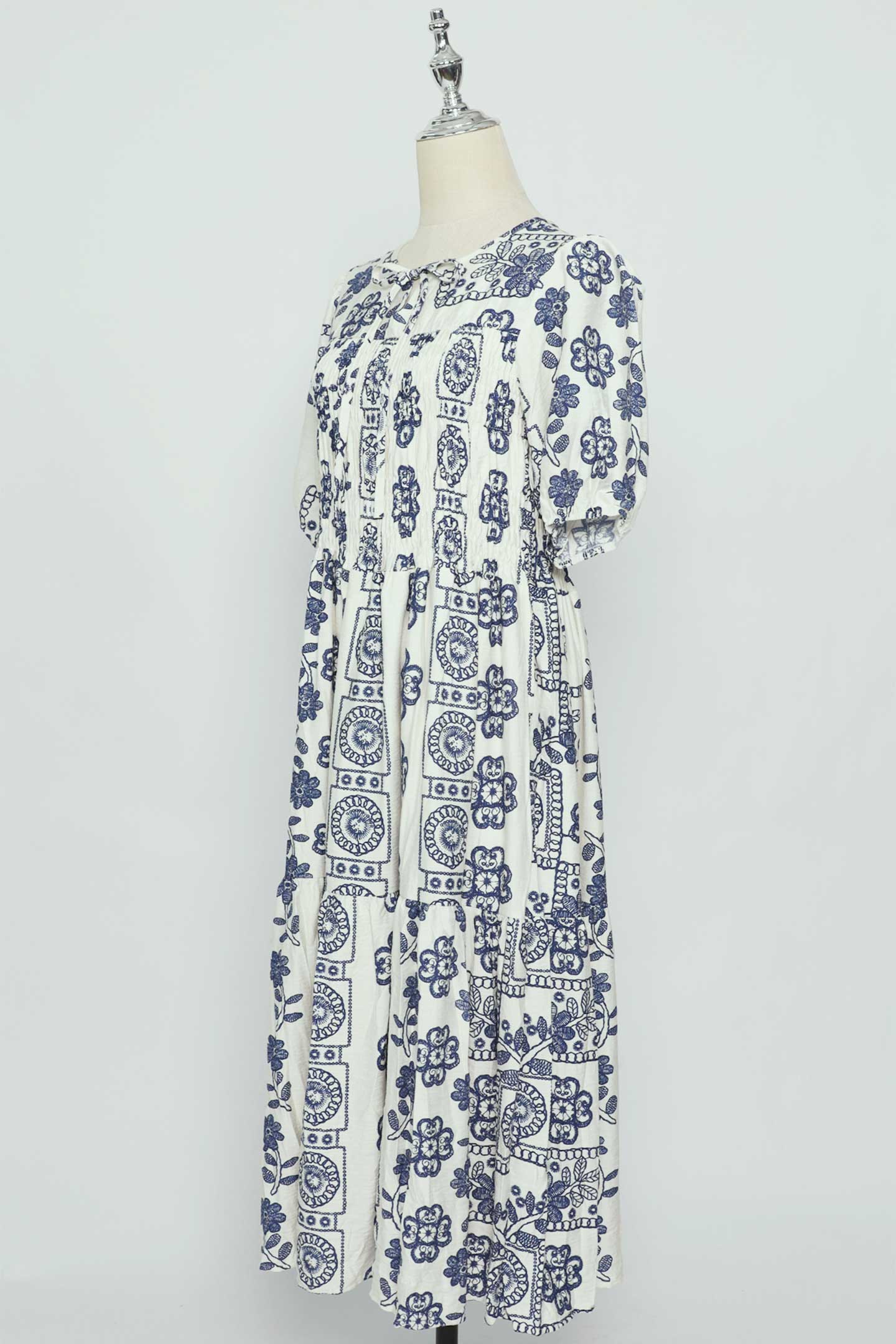 PO - Lexi Dress in White Escape