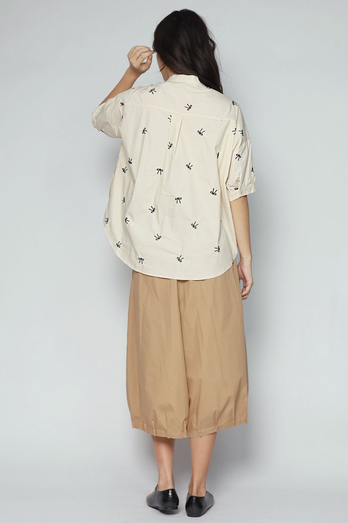 Liam Top in Cream Ribbon