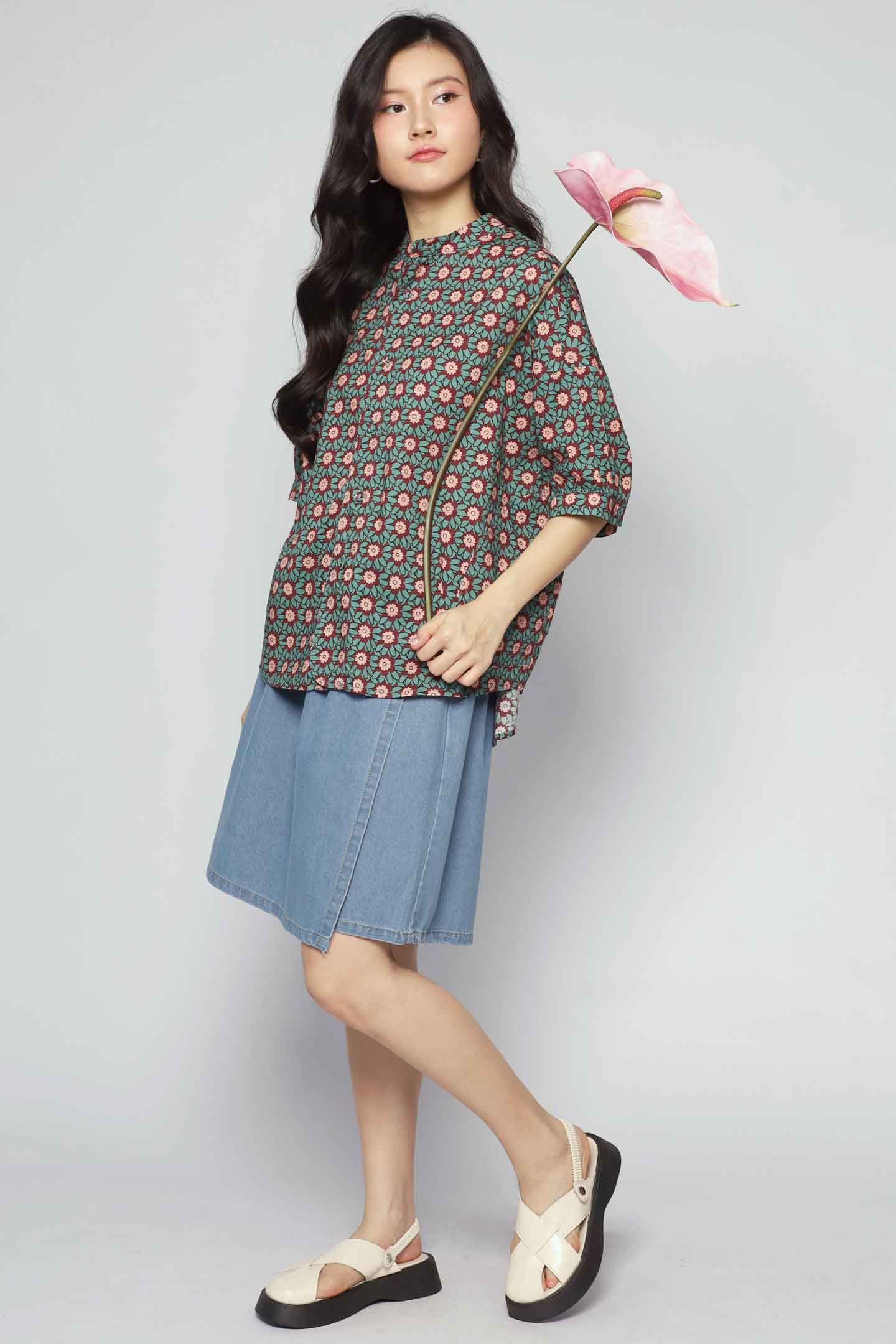 Liam Top in Green Envy