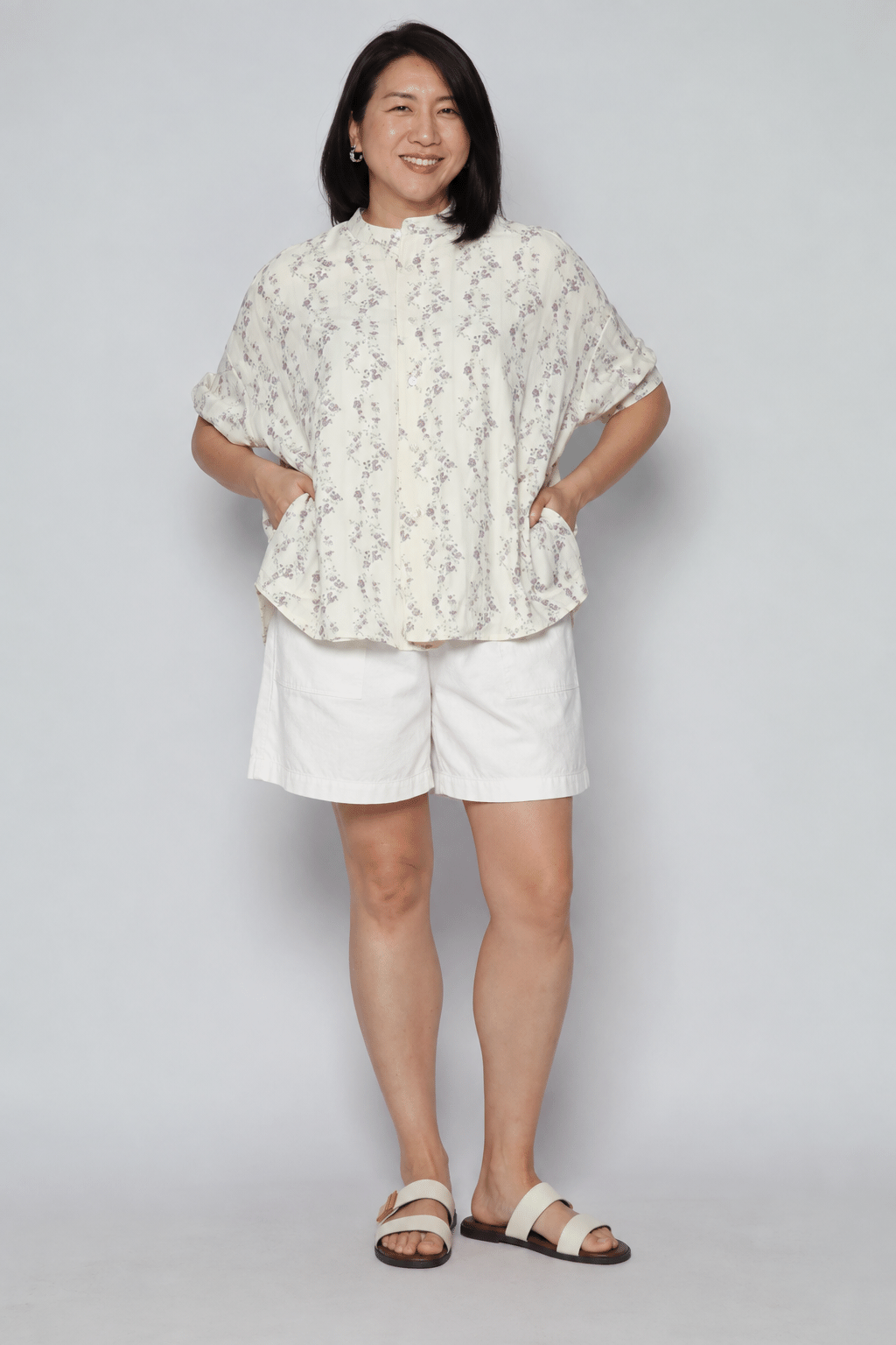 Liam Top in Lilac Whisper Lace