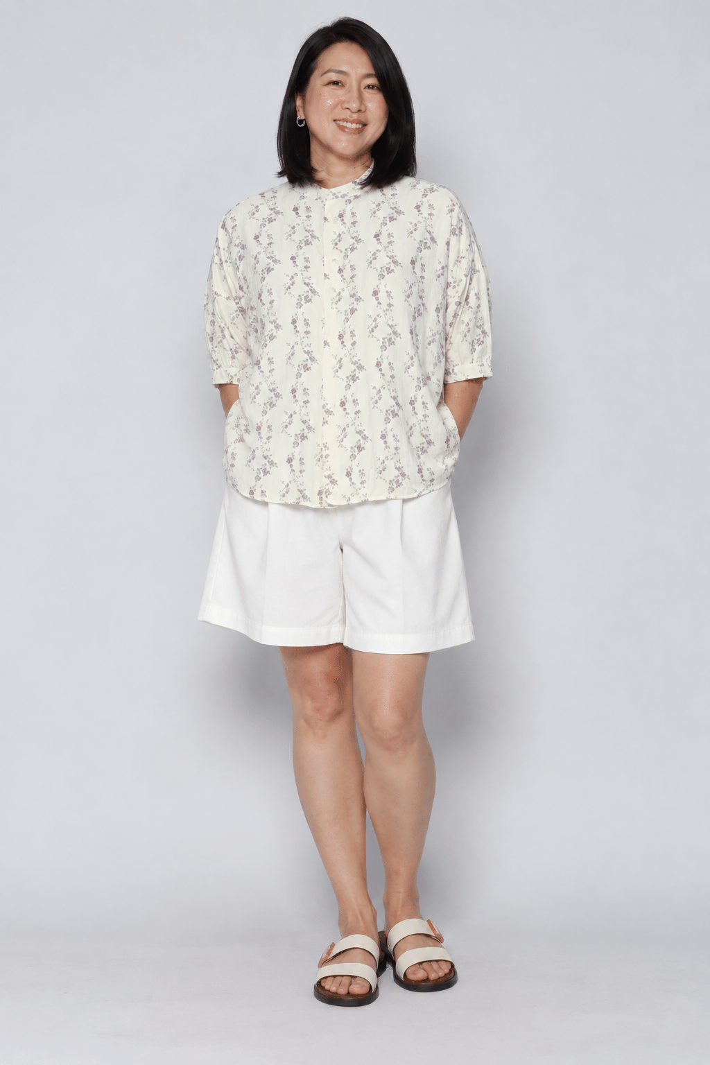 Liam Top in Lilac Whisper Lace