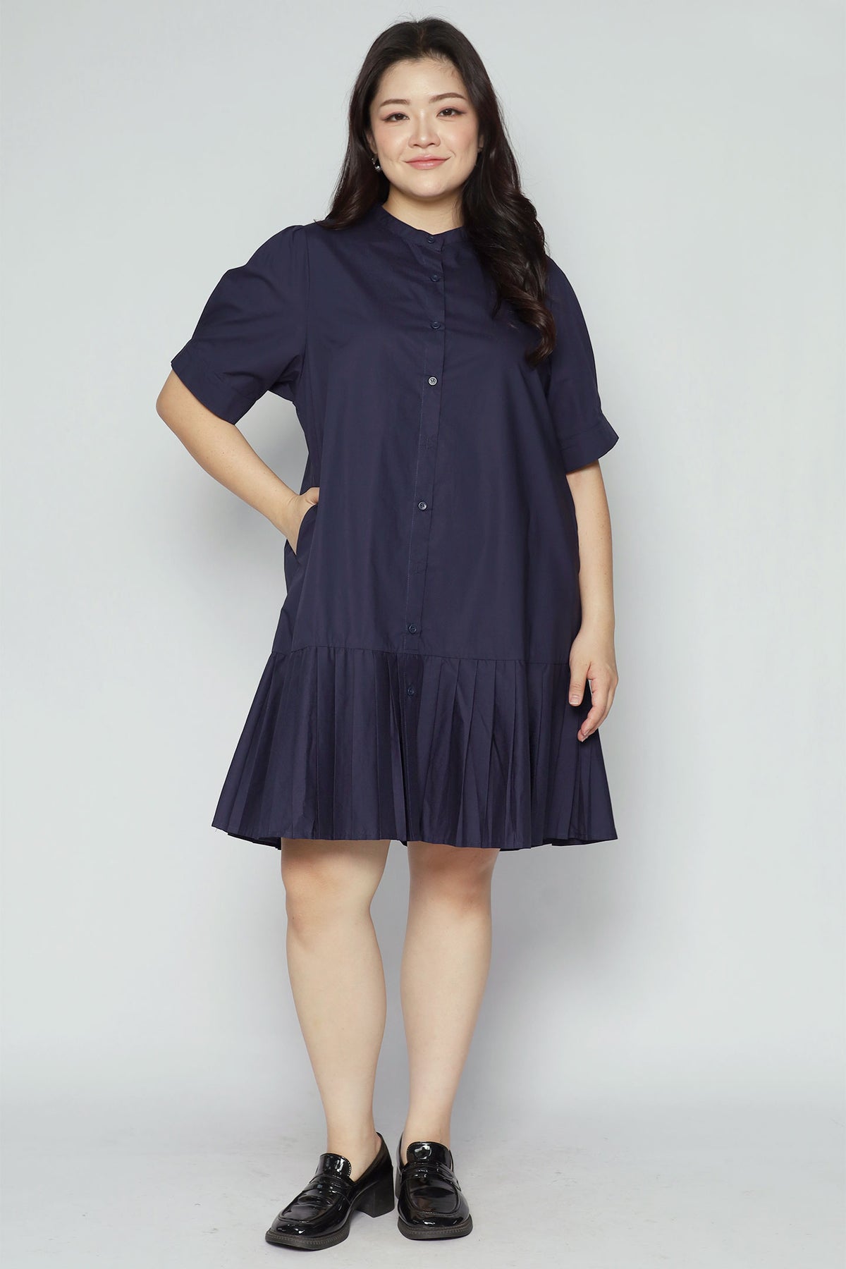 Lilou Shirt Dress in Blue