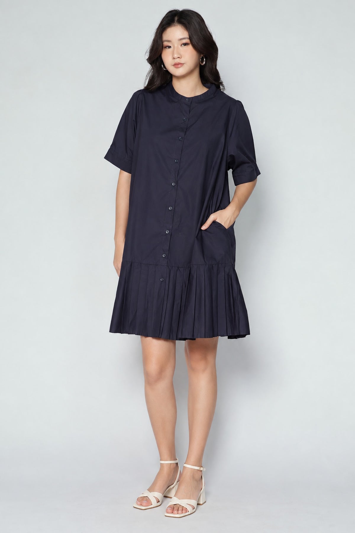 Lilou Shirt Dress in Blue
