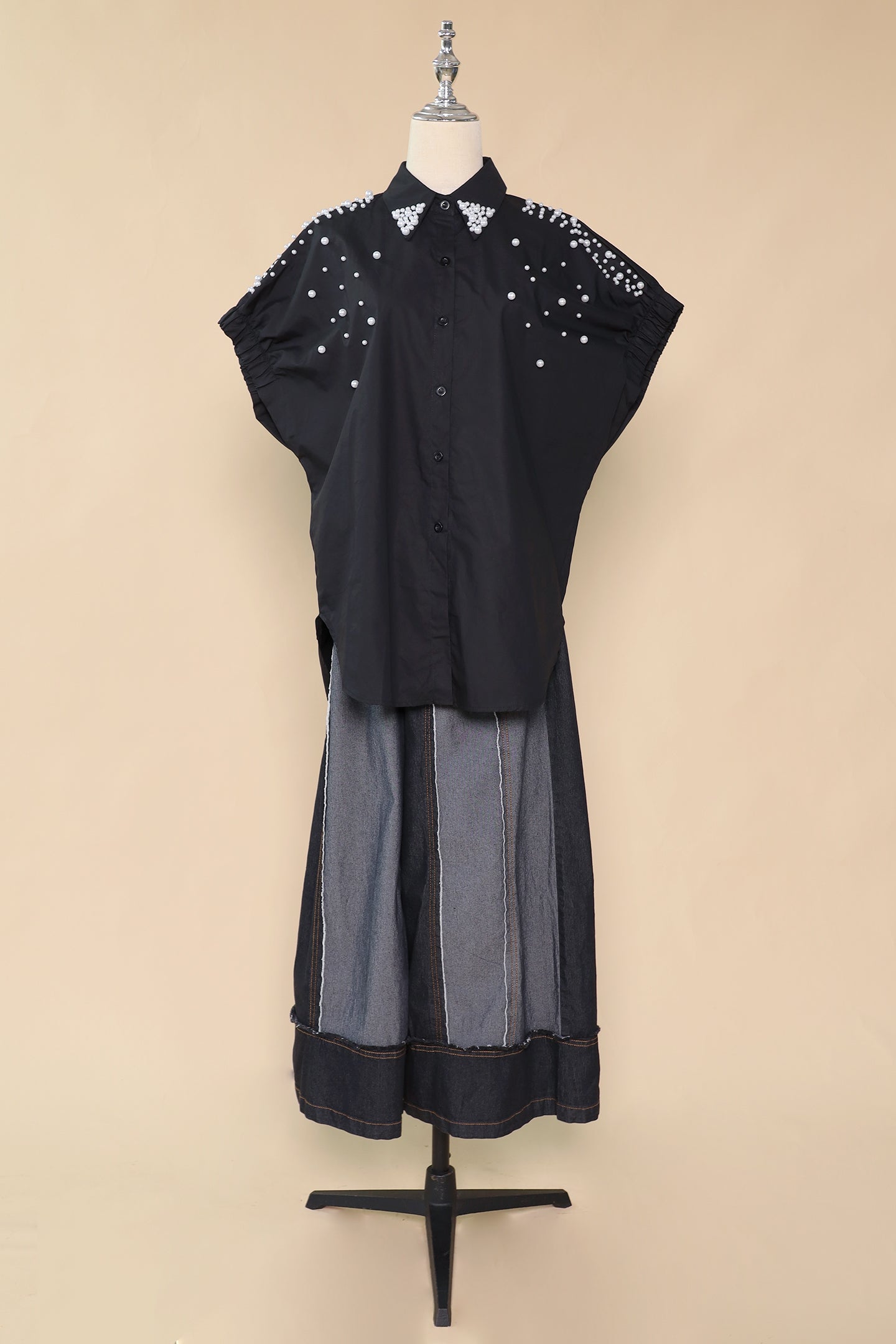 PO - Ling Pearl Top in Black