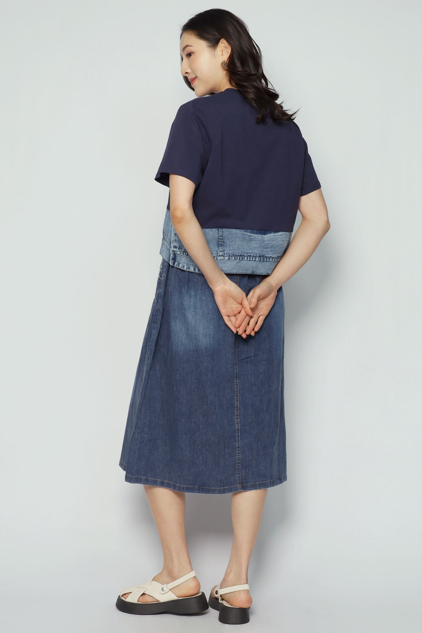 Ling Top in Blue Denim