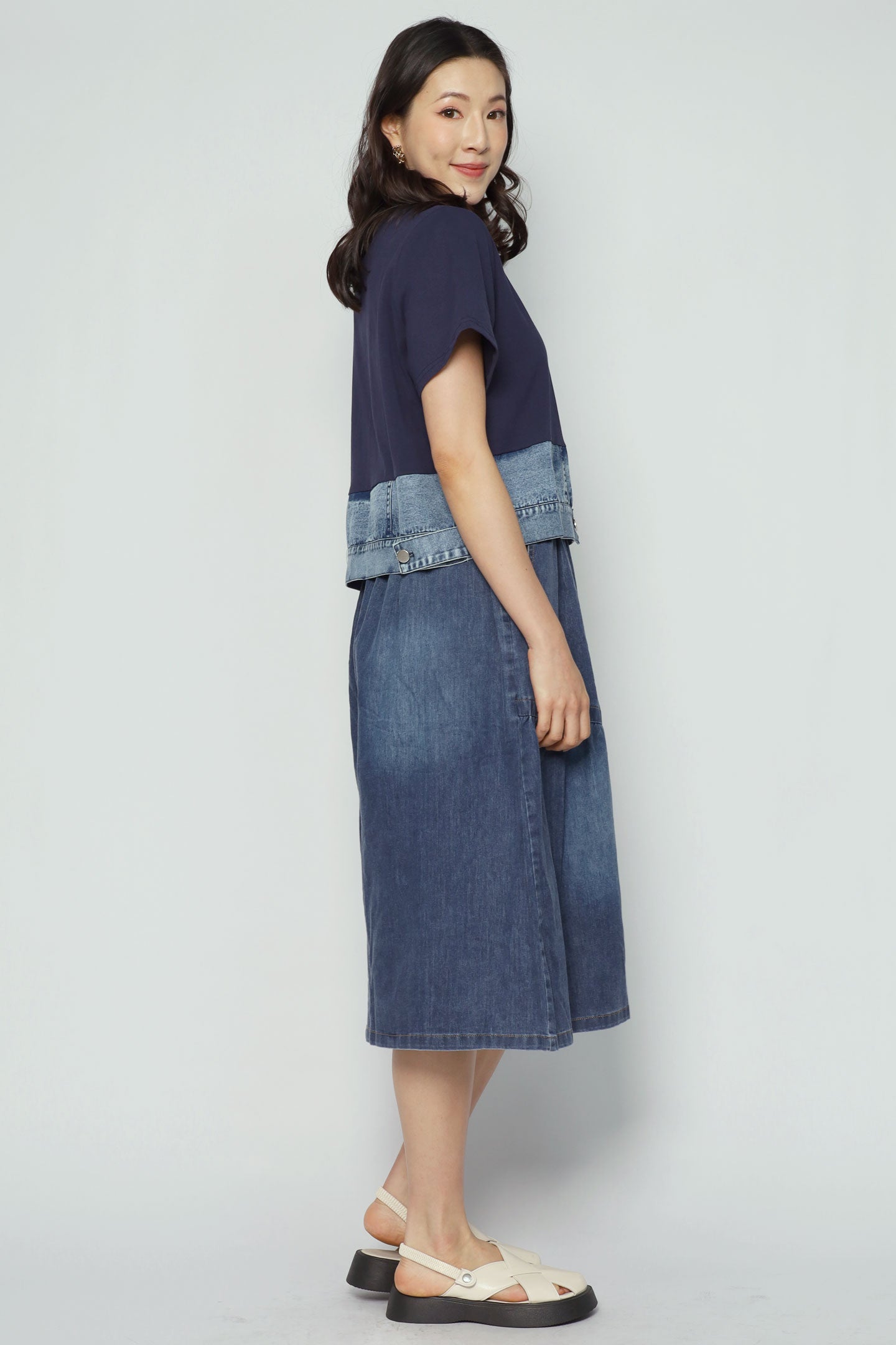 Ling Top in Blue Denim
