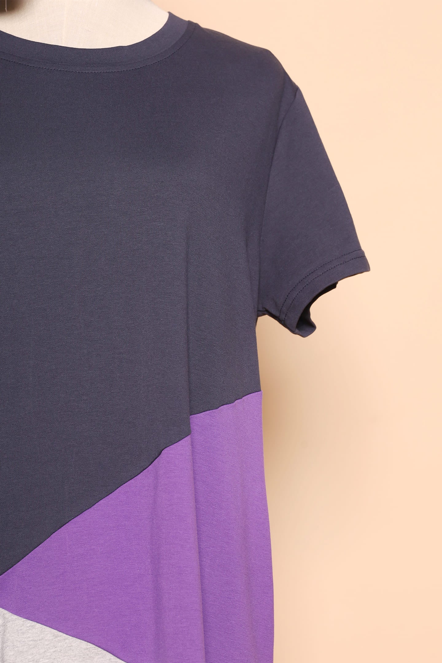 PO - Lorrine Colourblock Dress in Purple