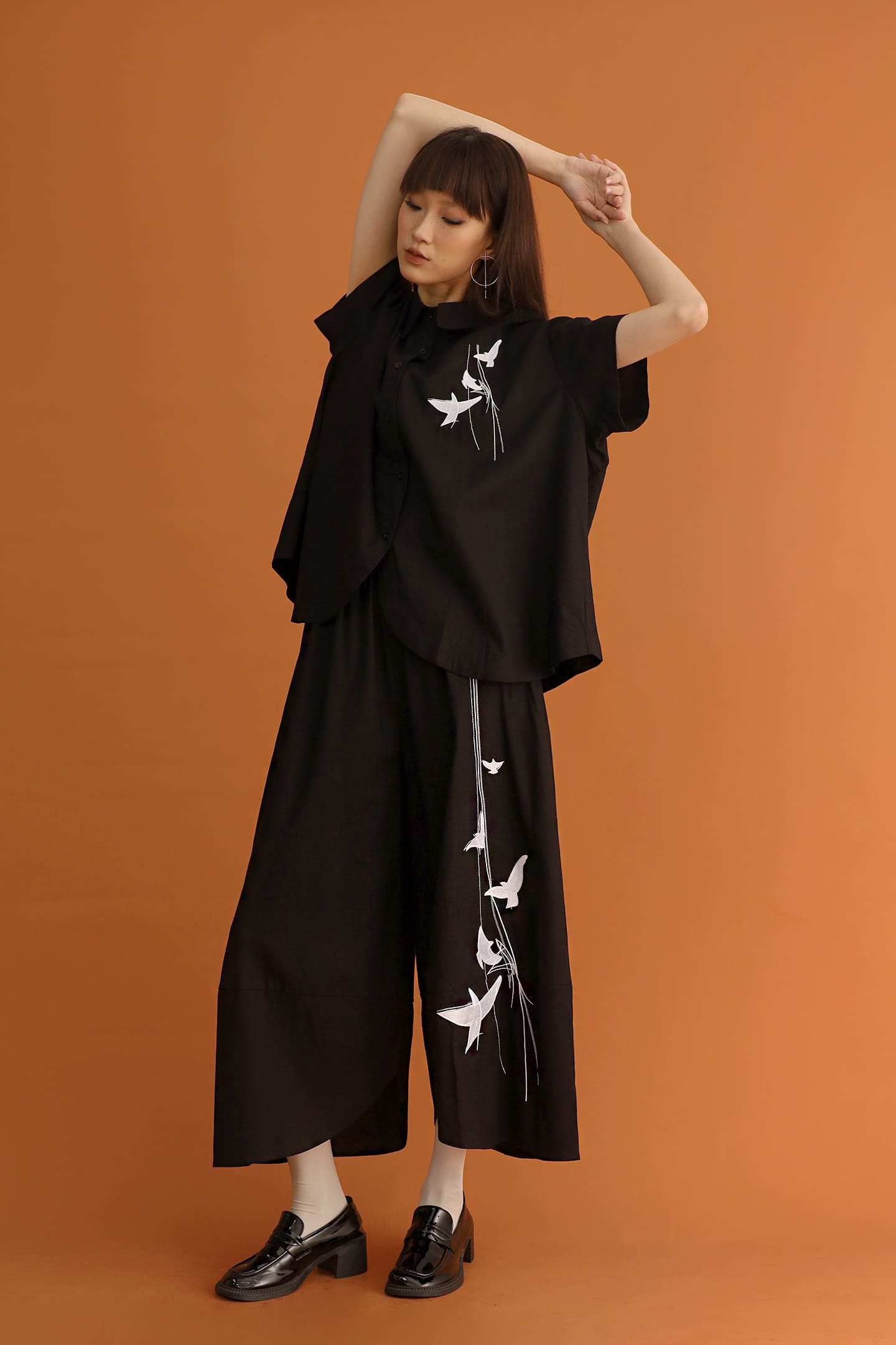 CHOSEN - Lover Dove Embroidered Shirt