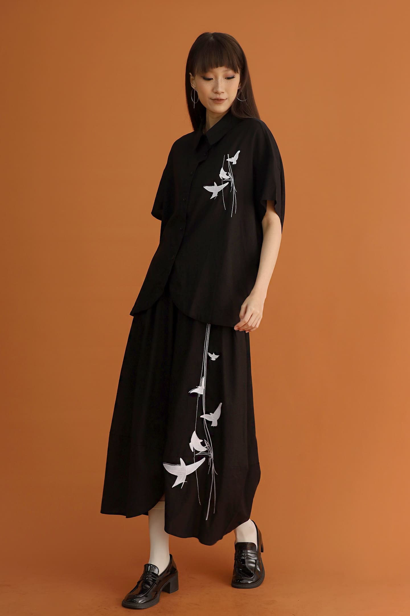 CHOSEN - Lover Dove Embroidered Shirt