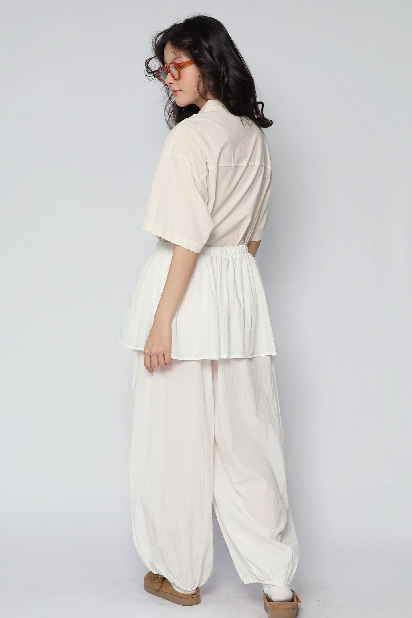 JOY - Luneo Layer Pants in White