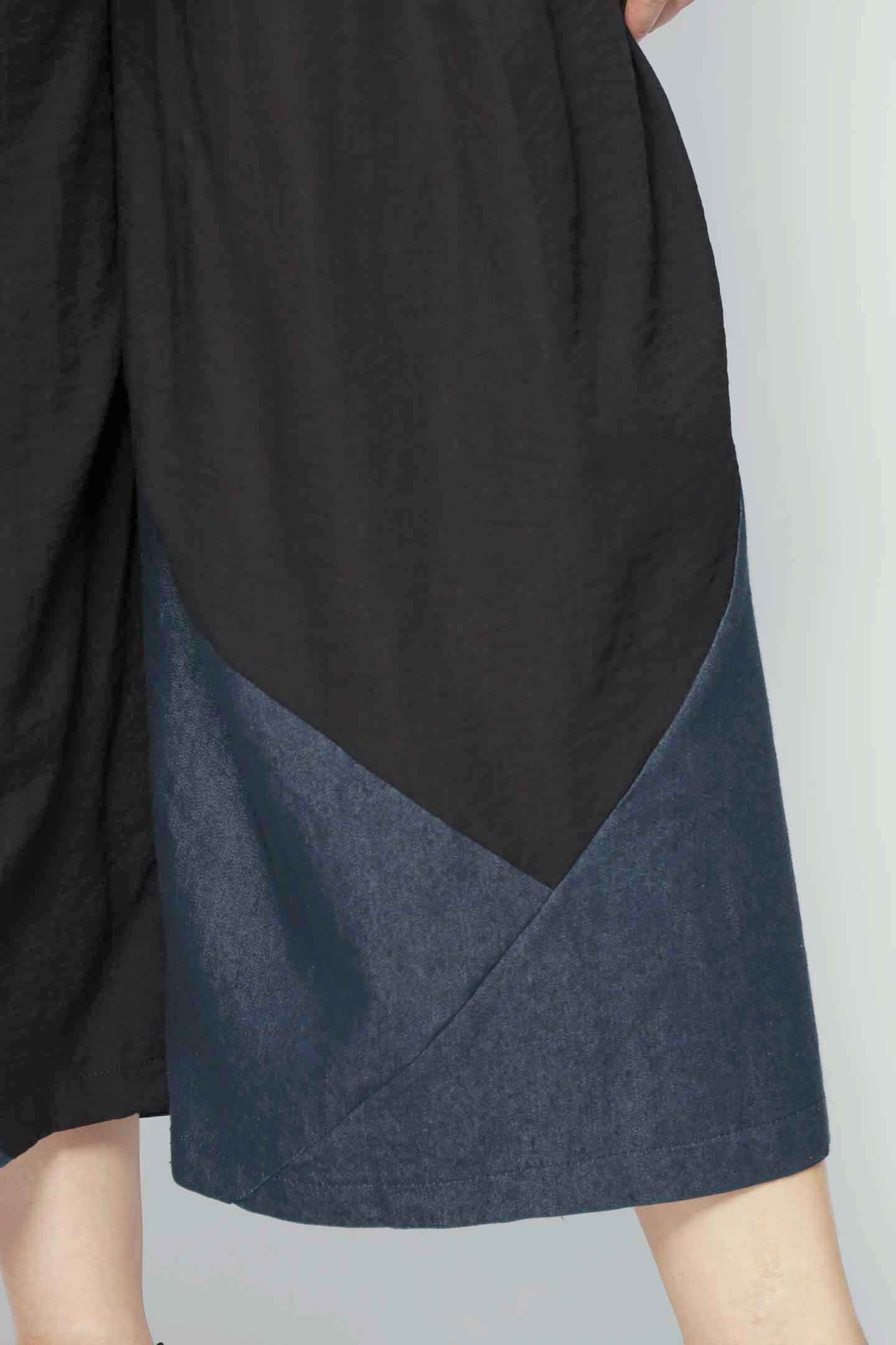 Maddox Culottes in Black Denim