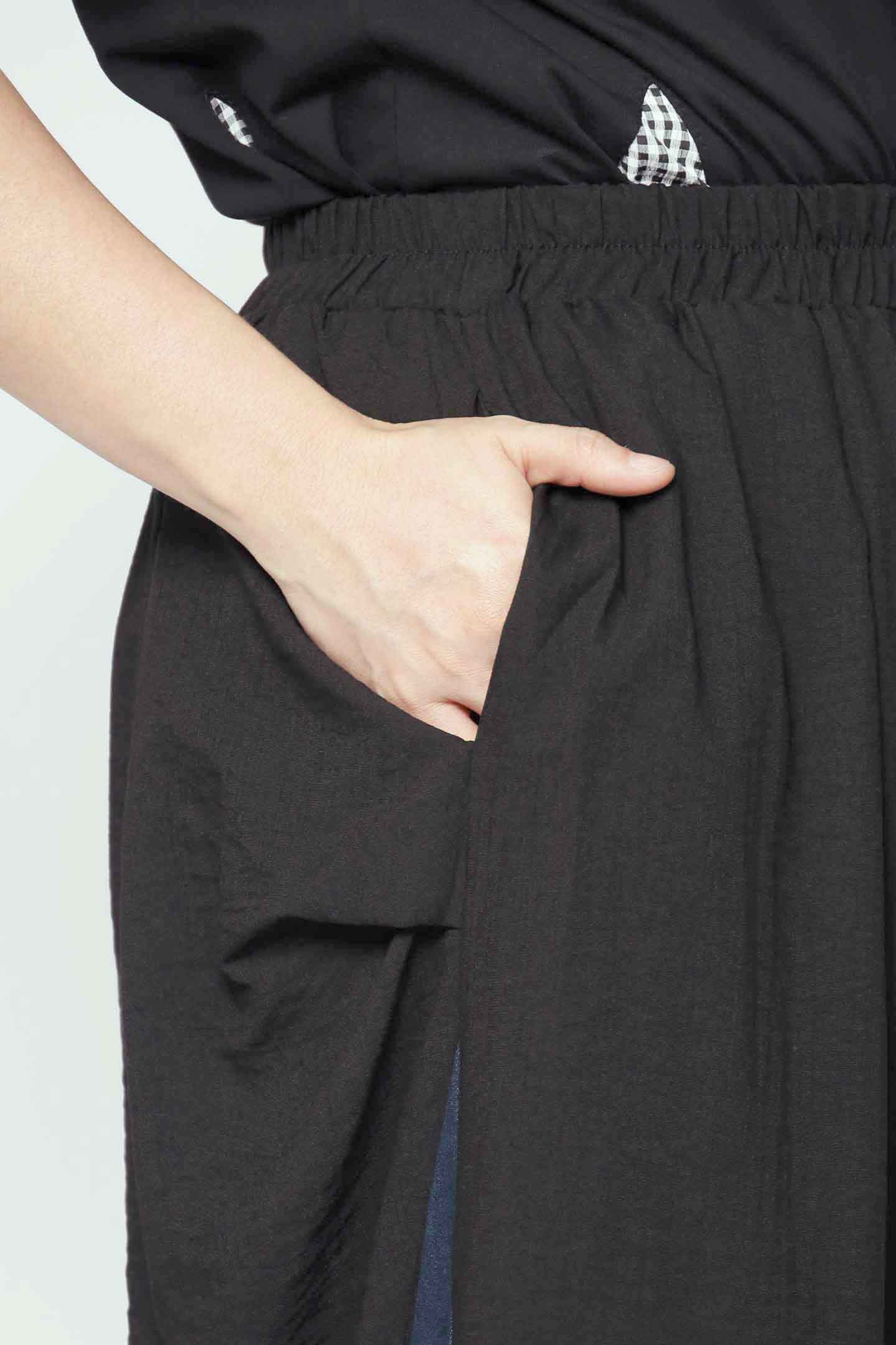 Maddox Culottes in Black Denim
