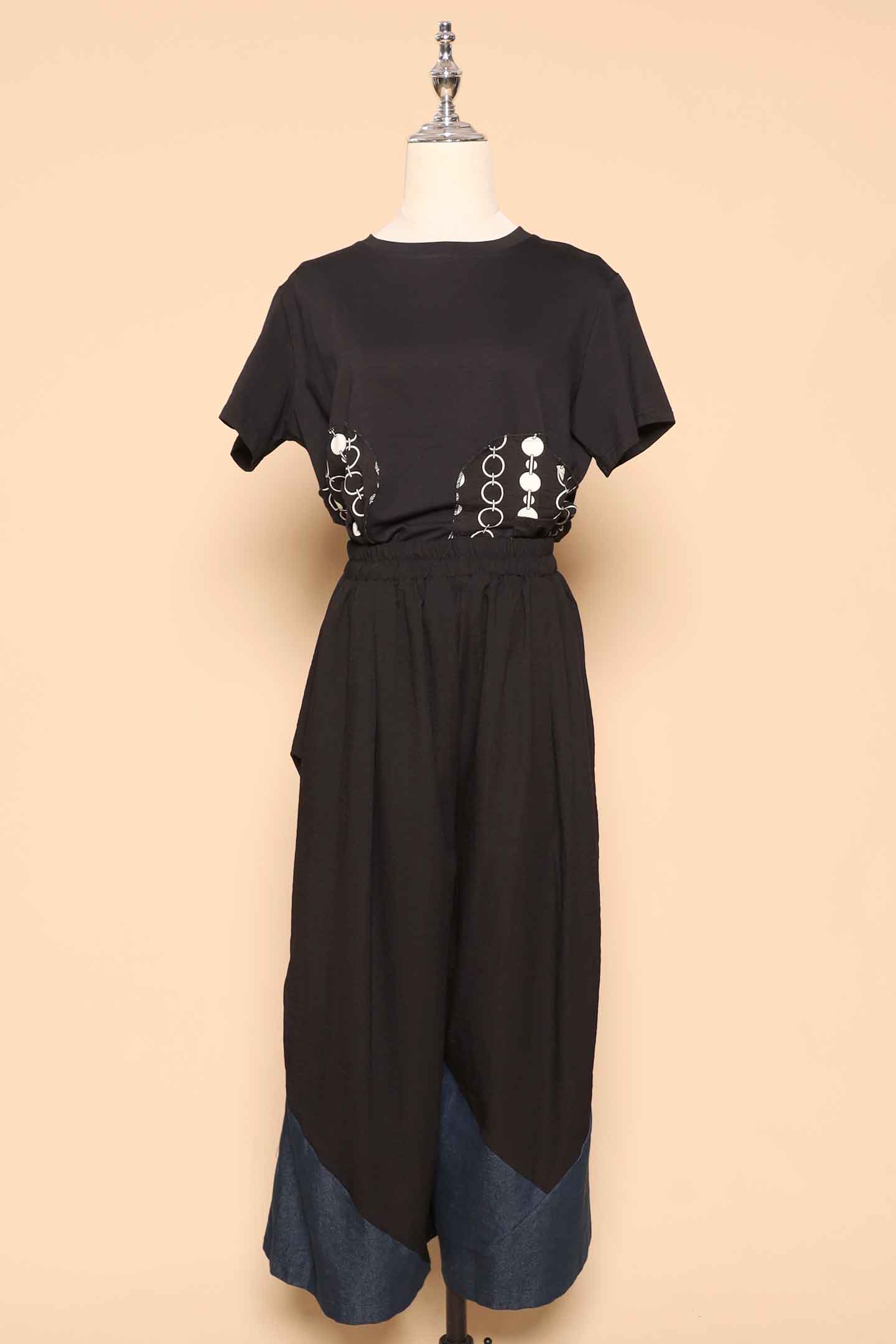 PO - Maddox Culottes in Black Denim