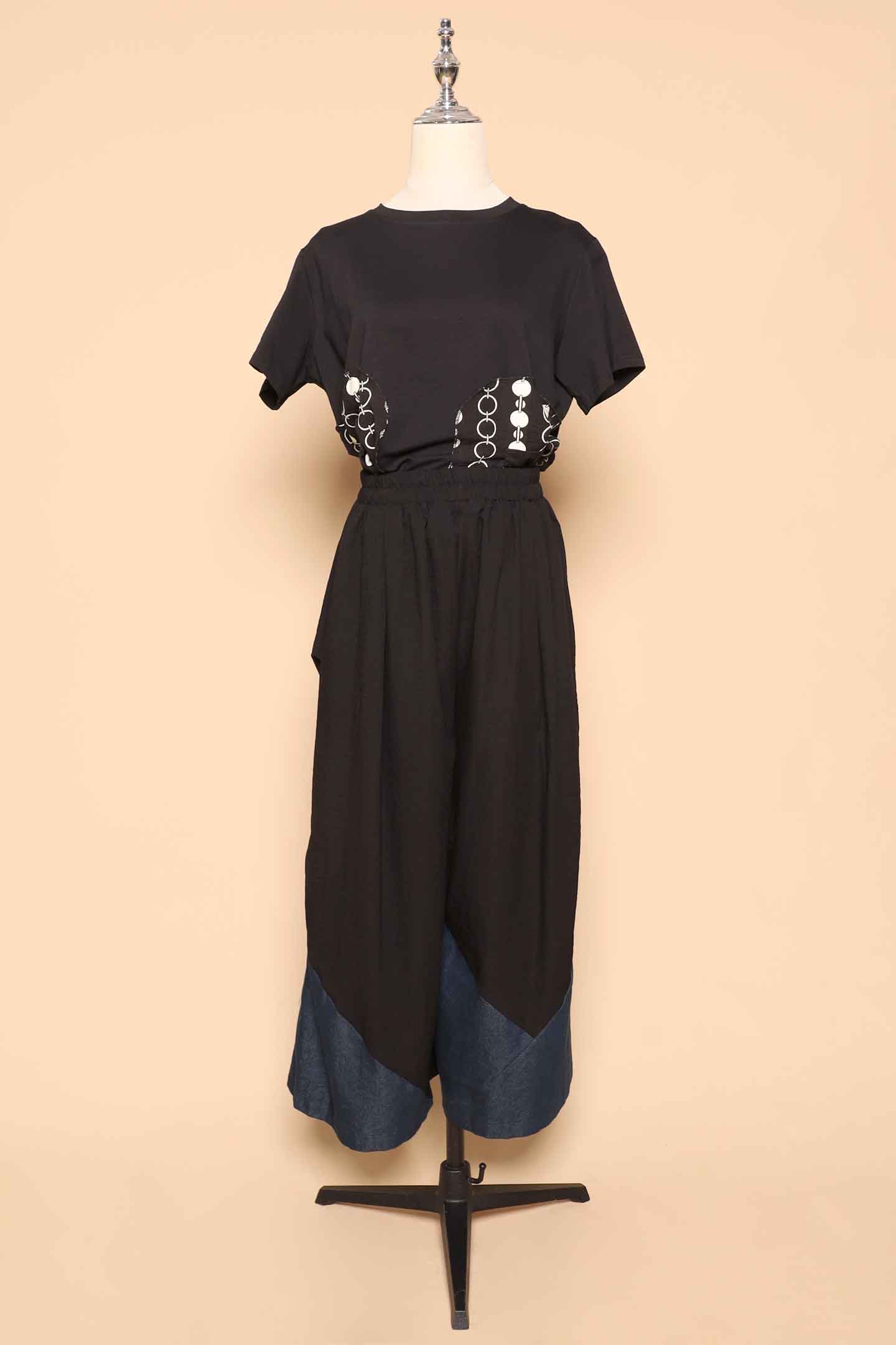 PO - Maddox Culottes in Black Denim